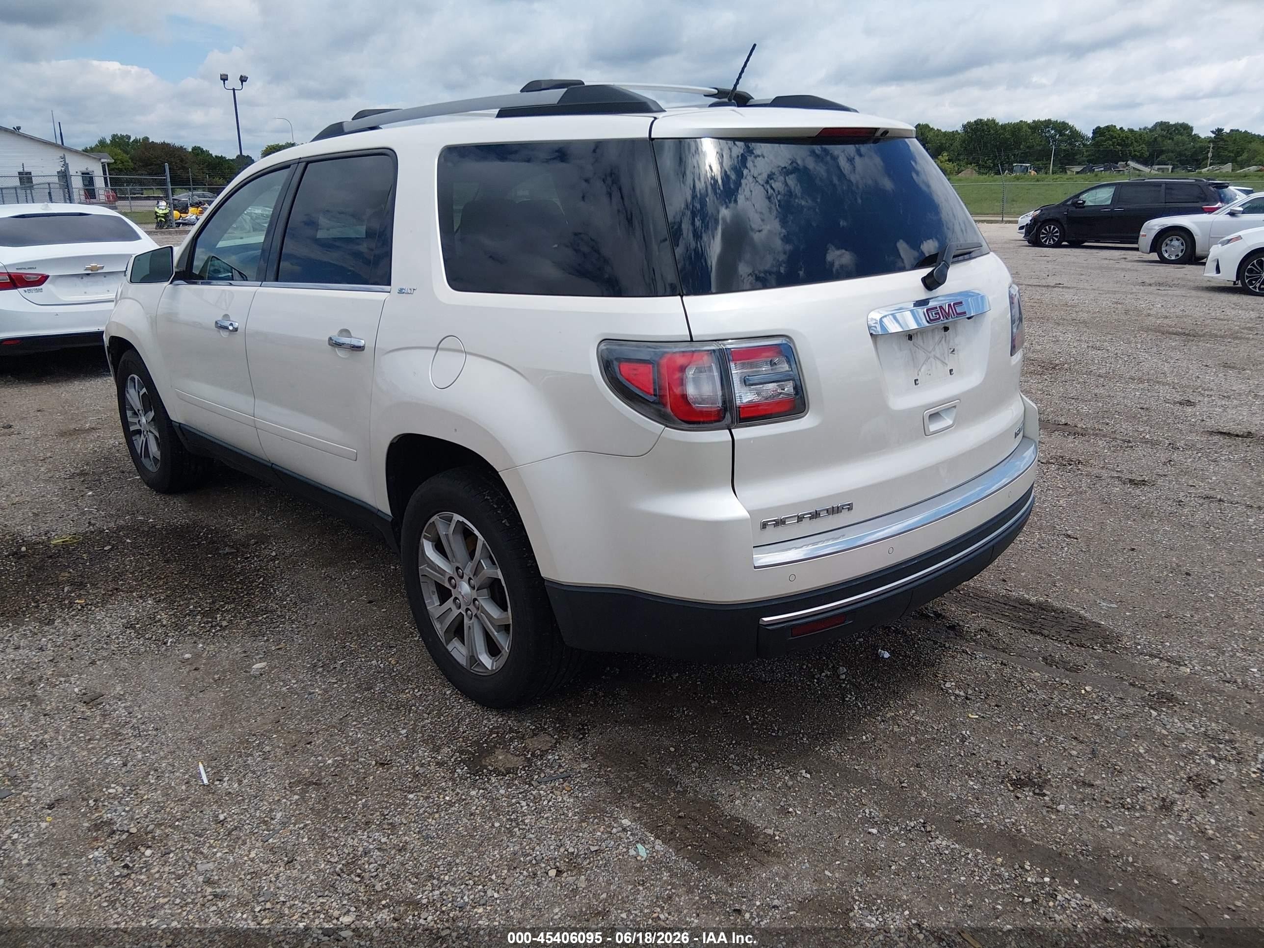 2015 Gmc Acadia Slt-1 White vin: 1GKKVRKD8FJ103995