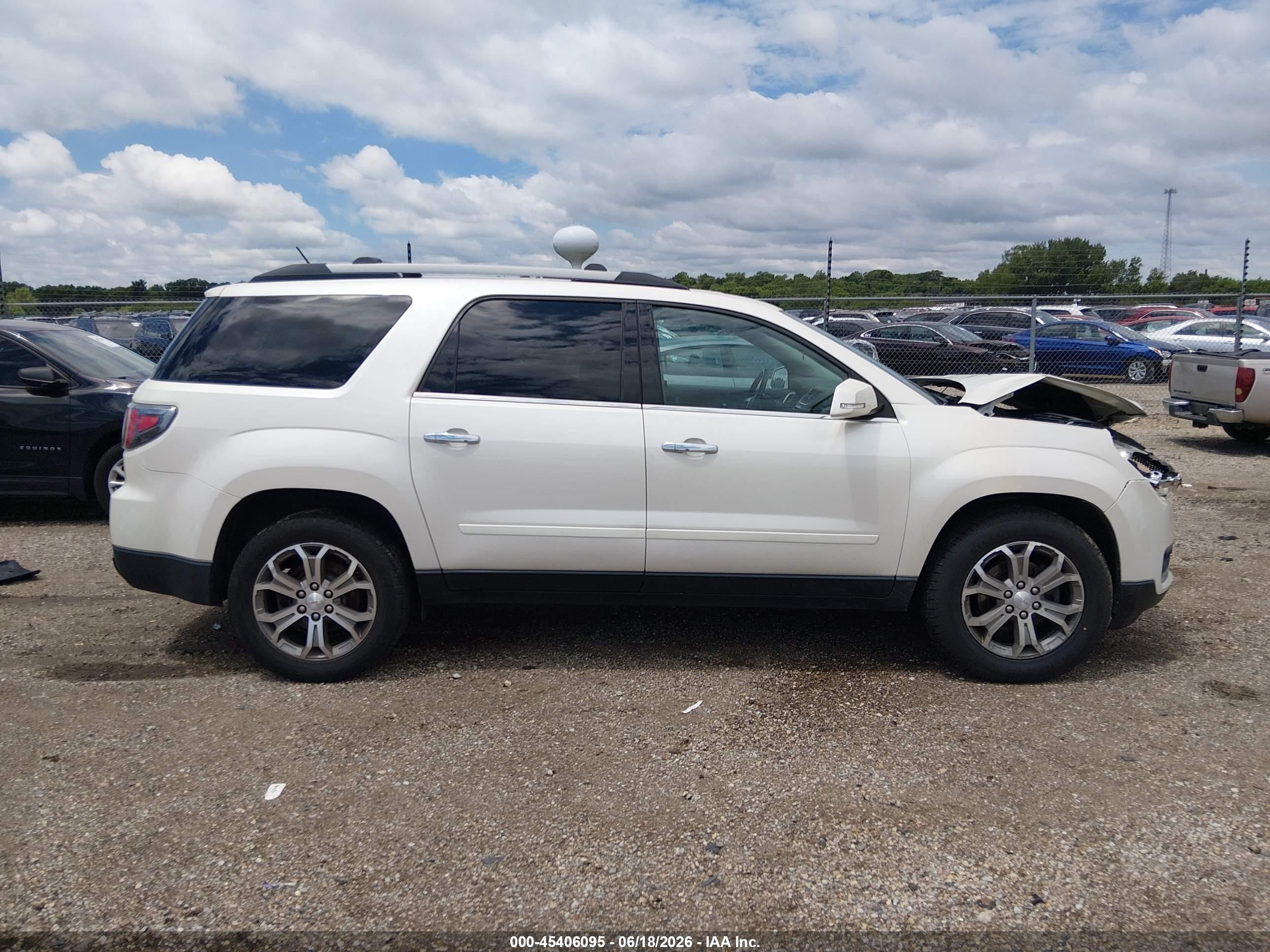 2015 Gmc Acadia Slt-1 White vin: 1GKKVRKD8FJ103995