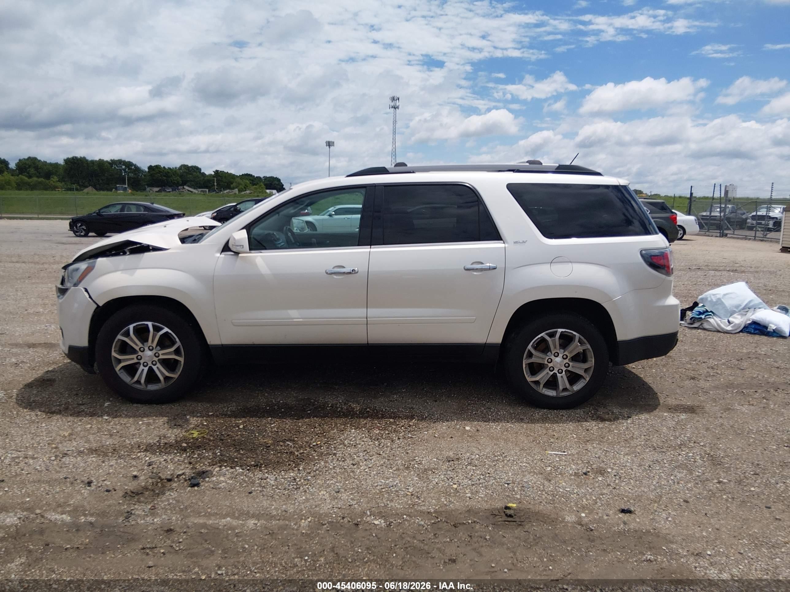 2015 Gmc Acadia Slt-1 White vin: 1GKKVRKD8FJ103995
