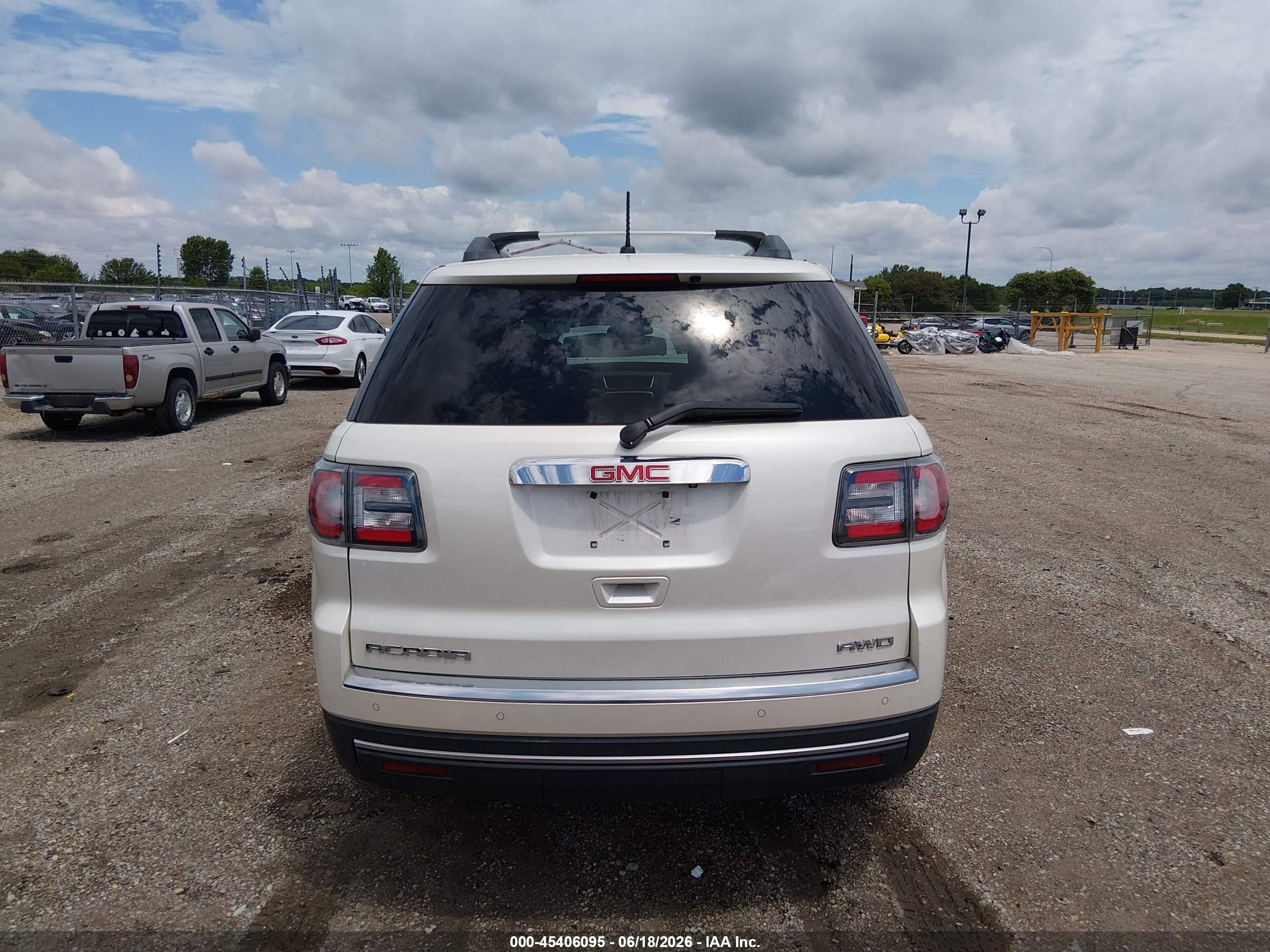 2015 Gmc Acadia Slt-1 White vin: 1GKKVRKD8FJ103995