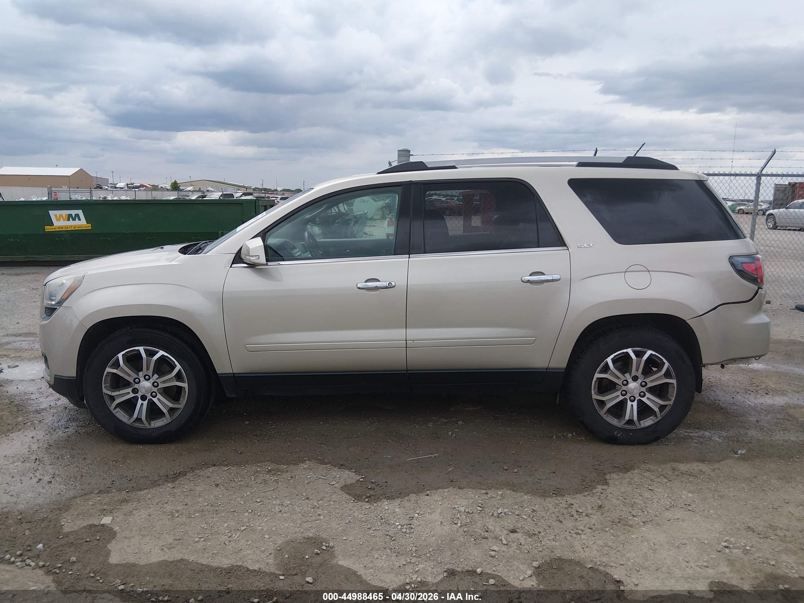 2015 Gmc Acadia Slt-1 Champagne vin: 1GKKVRKD8FJ104001