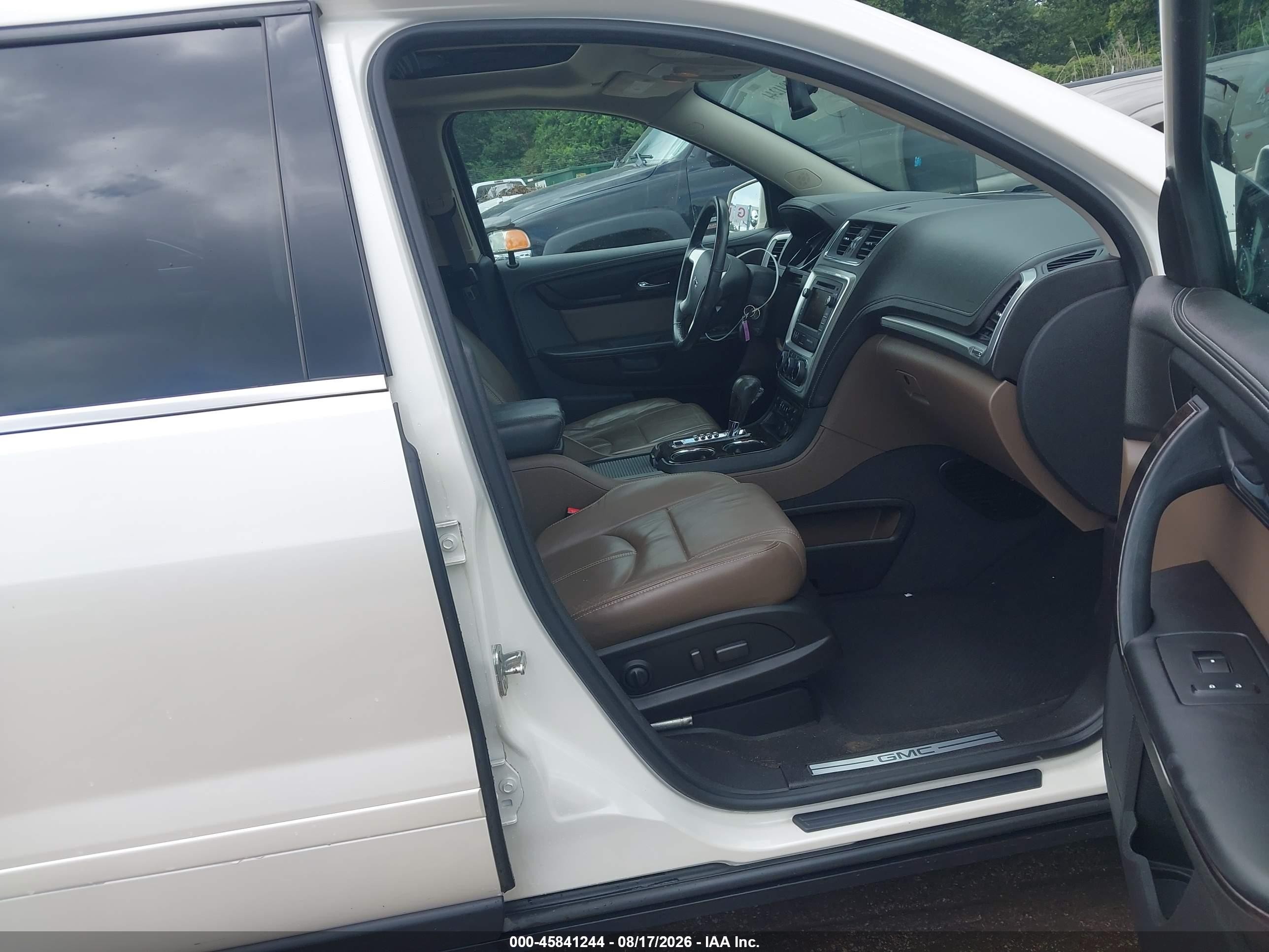 2015 Gmc Acadia Slt White vin: 1GKKVRKD8FJ119341