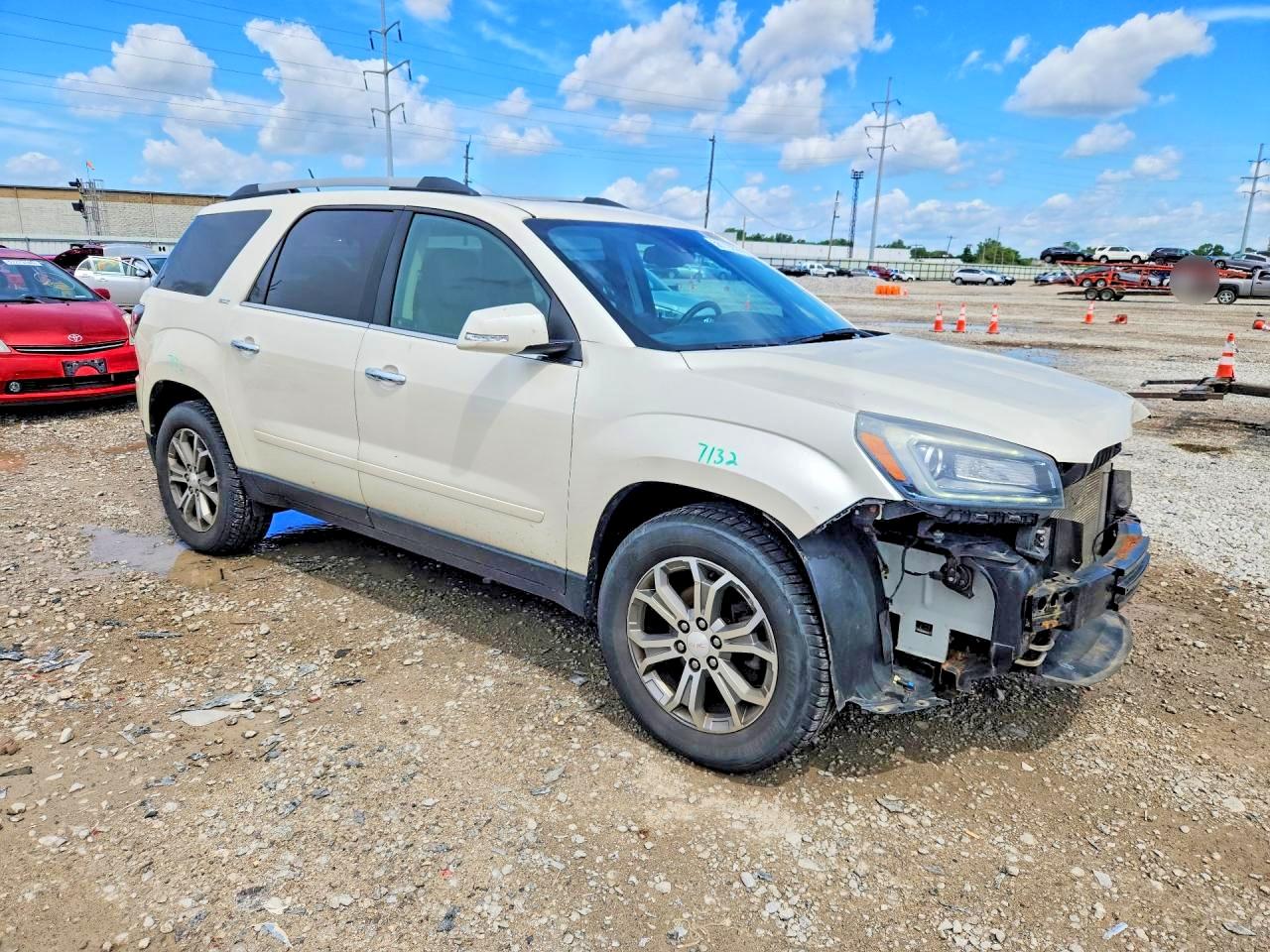 2015 Gmc Acadia Slt-1 White vin: 1GKKVRKD8FJ128881