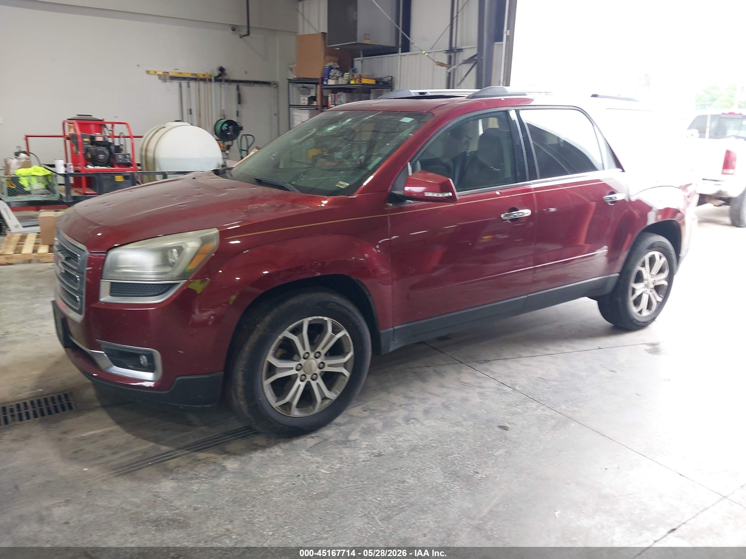 2015 Gmc Acadia Slt-1 Red vin: 1GKKVRKD8FJ145096
