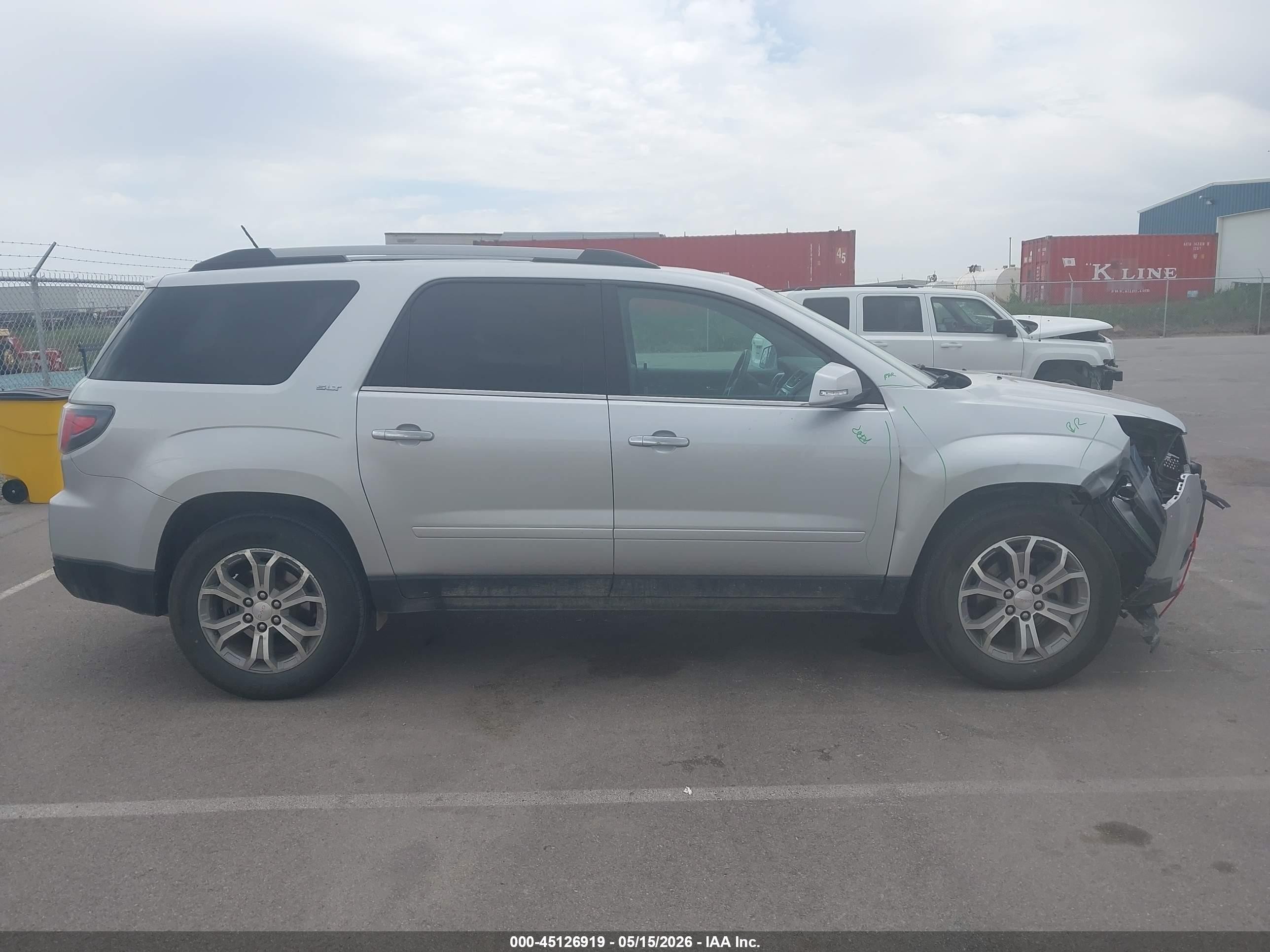 2015 Gmc Acadia Slt-1 Silver vin: 1GKKVRKD8FJ211730
