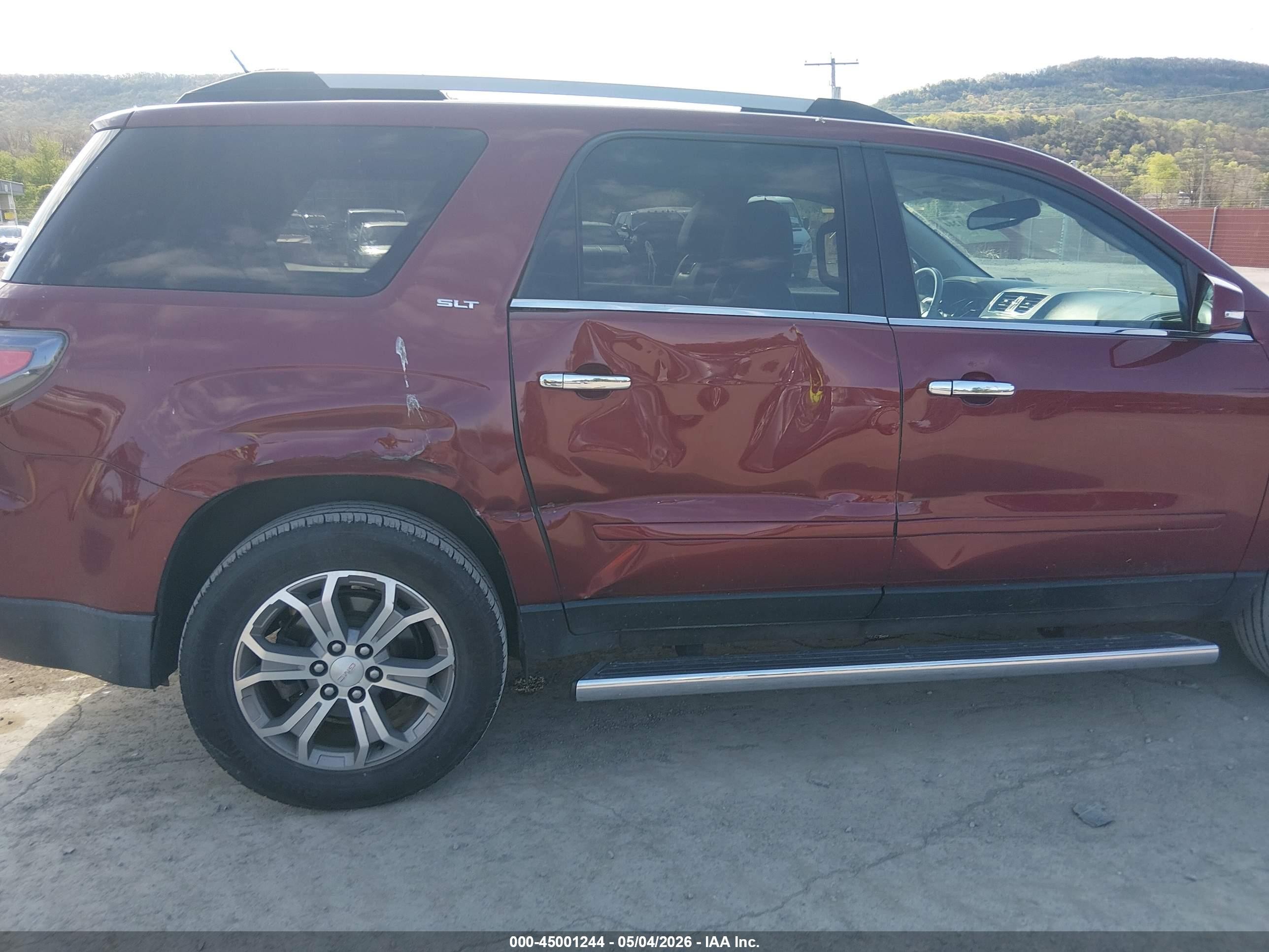 2015 Gmc Acadia Slt-1 Maroon vin: 1GKKVRKD8FJ268770