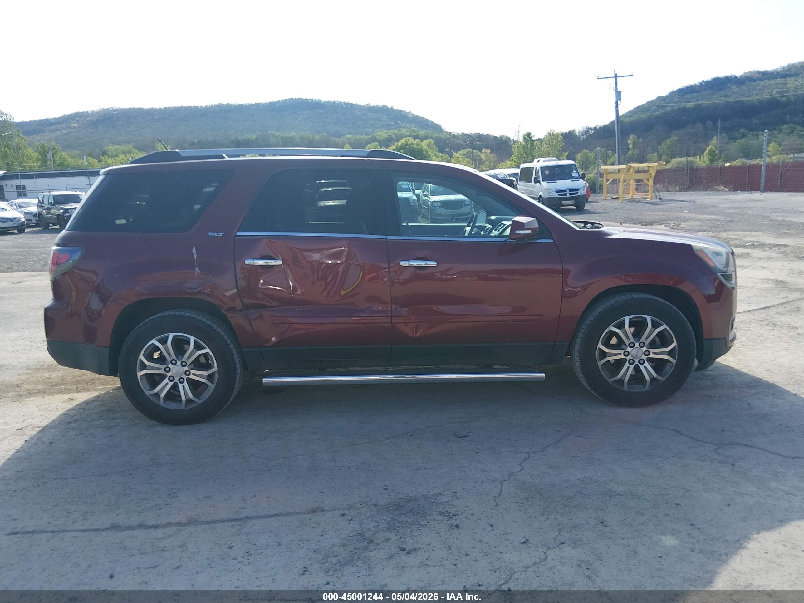 2015 Gmc Acadia Slt-1 Maroon vin: 1GKKVRKD8FJ268770