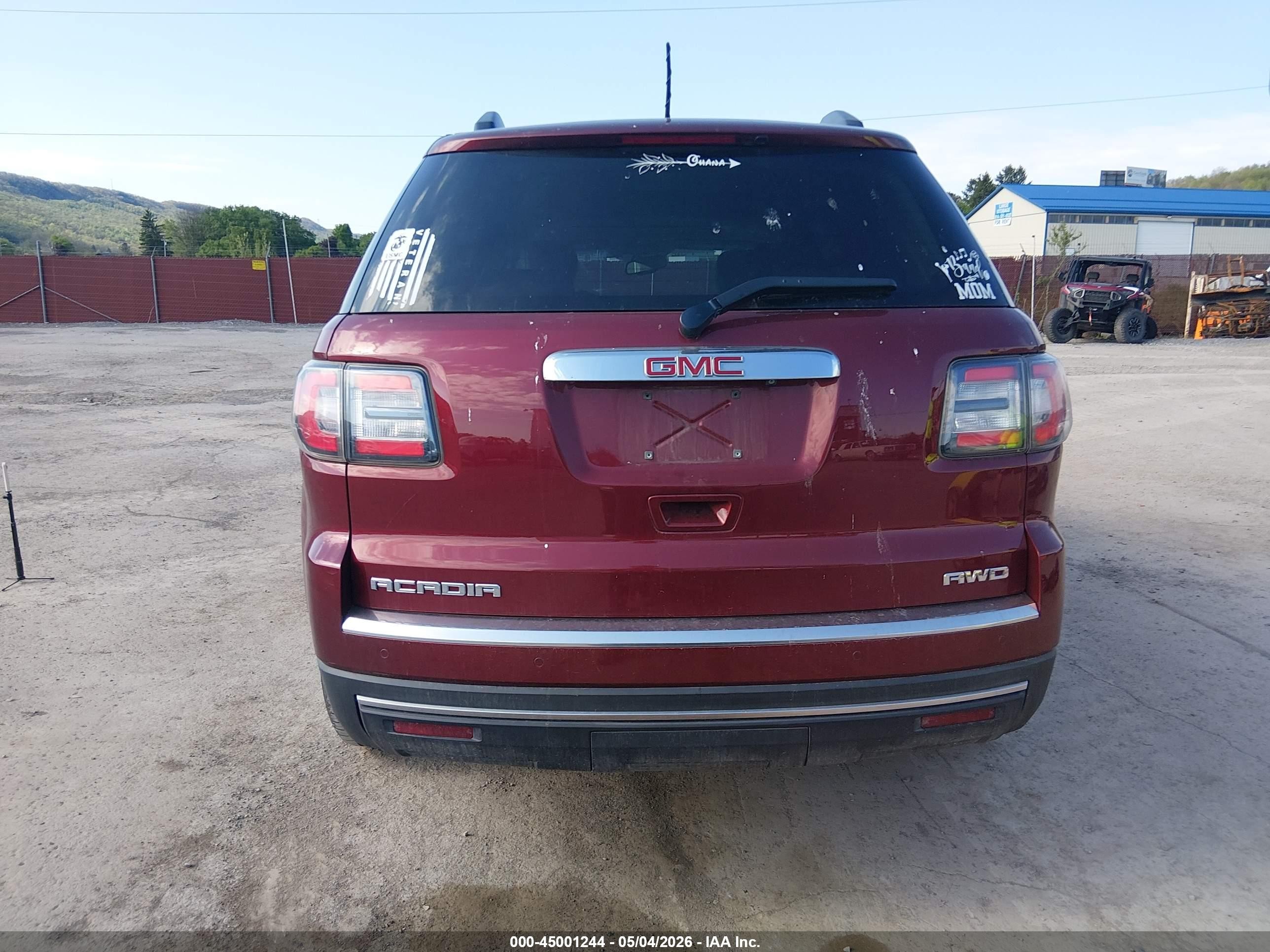2015 Gmc Acadia Slt-1 Maroon vin: 1GKKVRKD8FJ268770