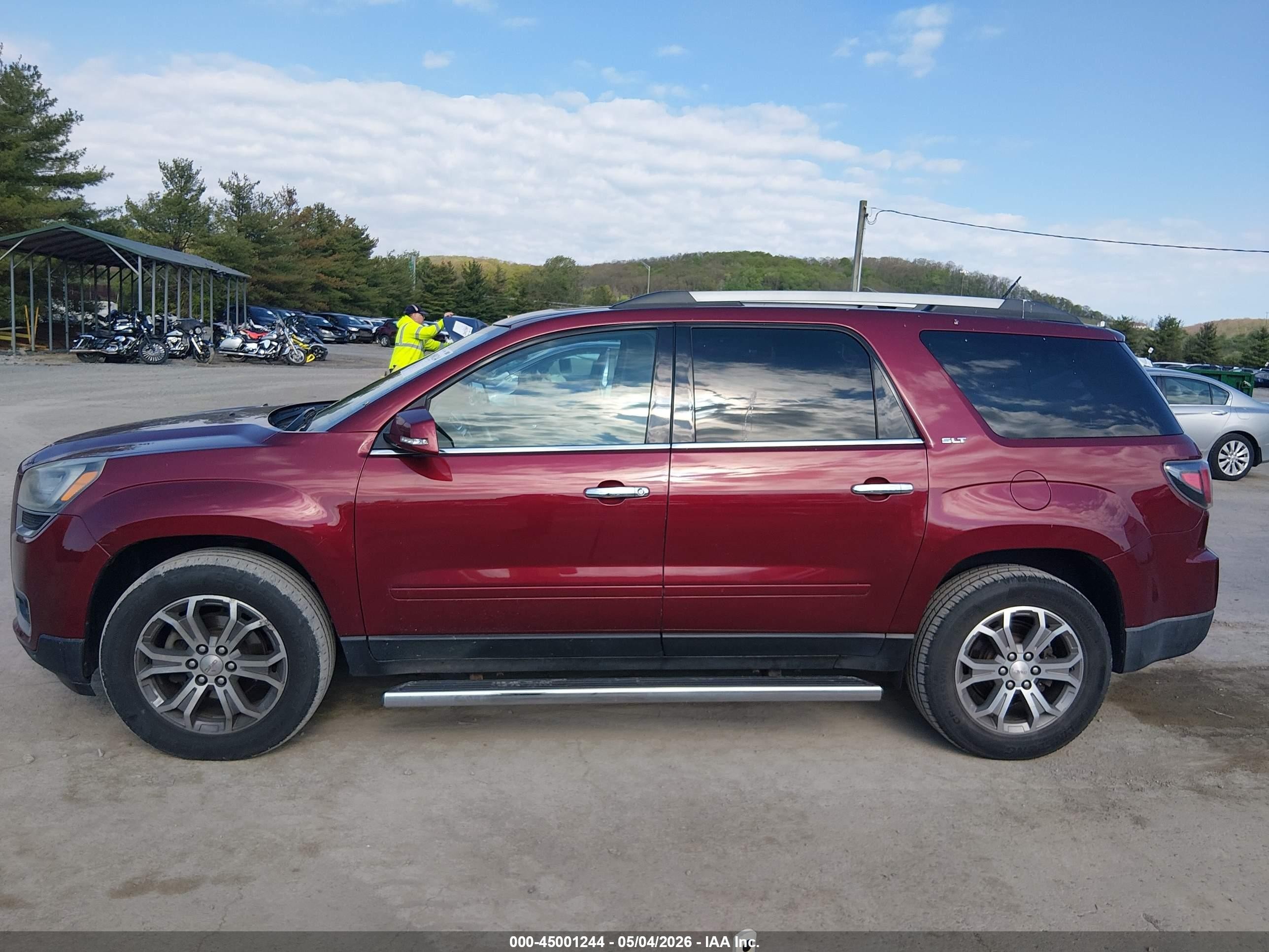 2015 Gmc Acadia Slt-1 Maroon vin: 1GKKVRKD8FJ268770