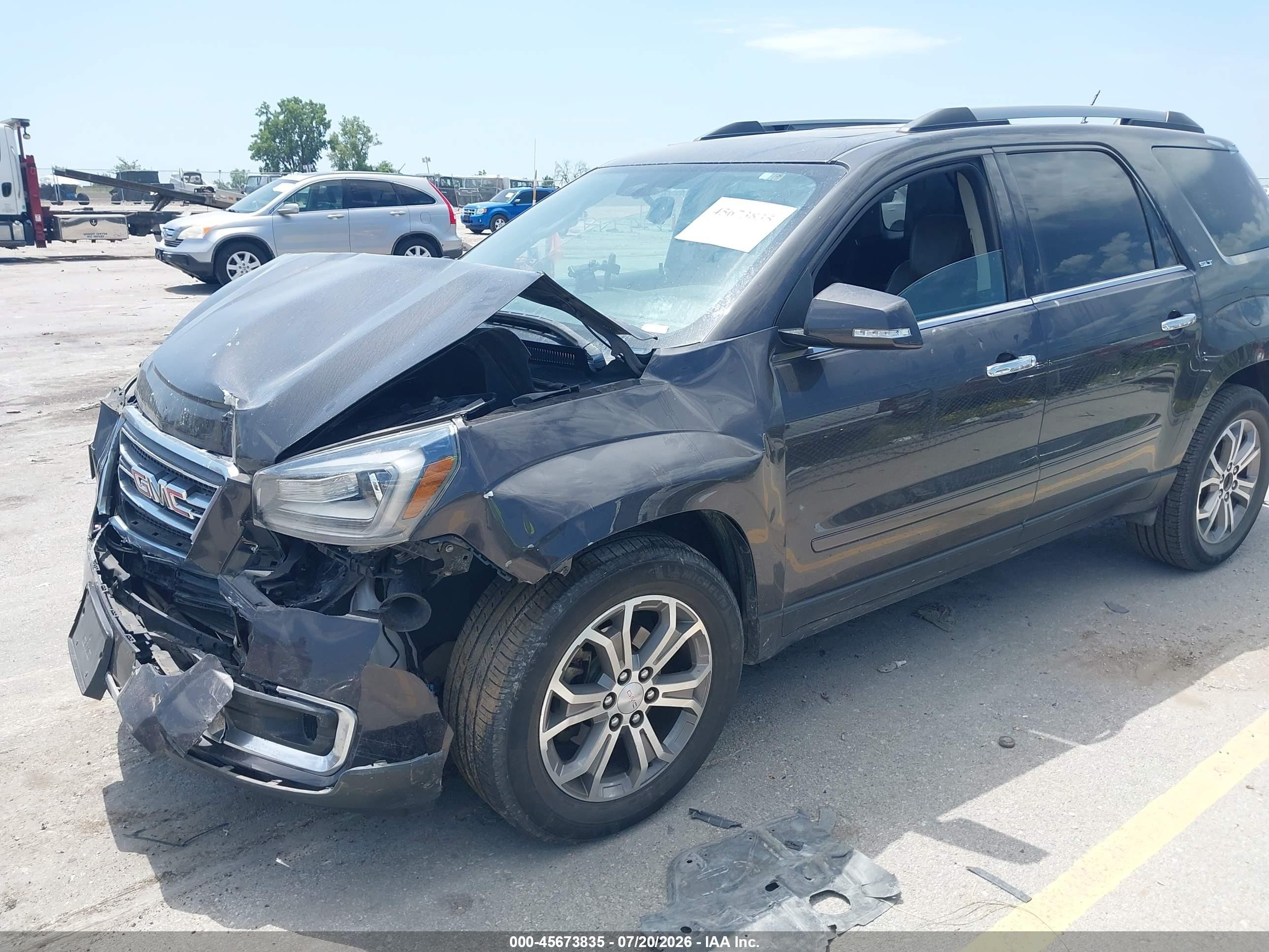 2015 Gmc Acadia Slt Gray vin: 1GKKVRKD8FJ330734