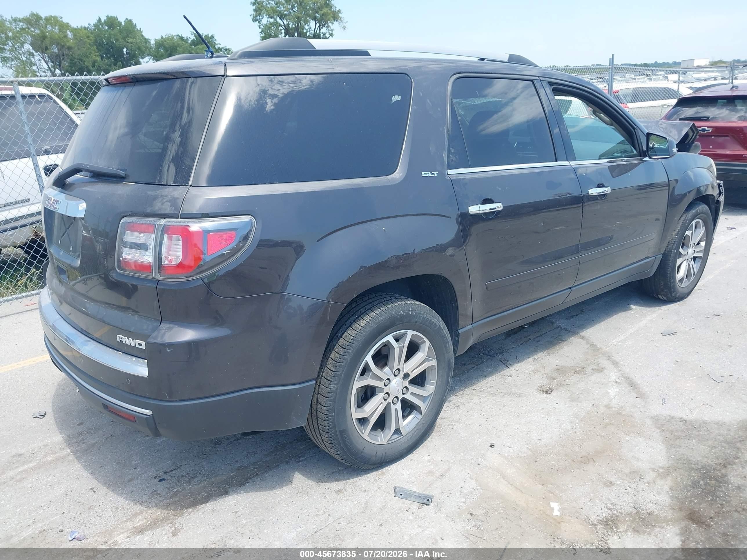 2015 Gmc Acadia Slt Gray vin: 1GKKVRKD8FJ330734