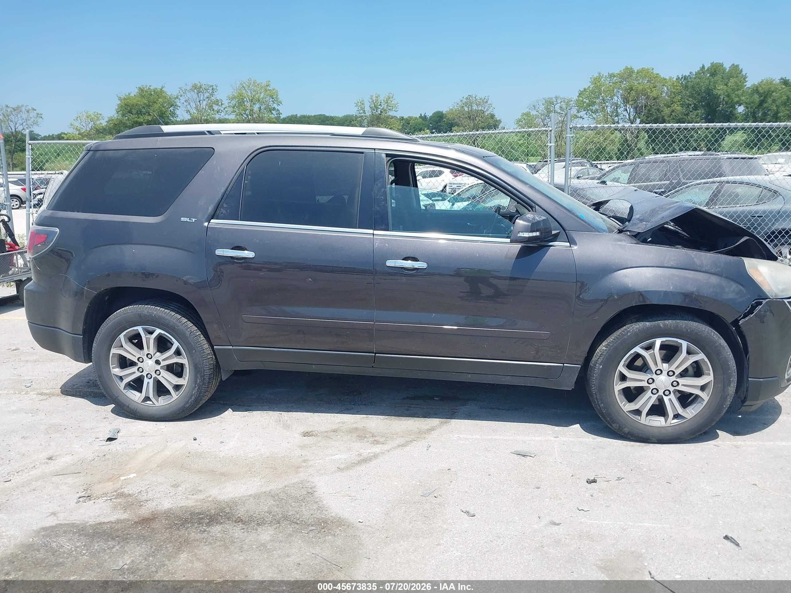 2015 Gmc Acadia Slt Gray vin: 1GKKVRKD8FJ330734