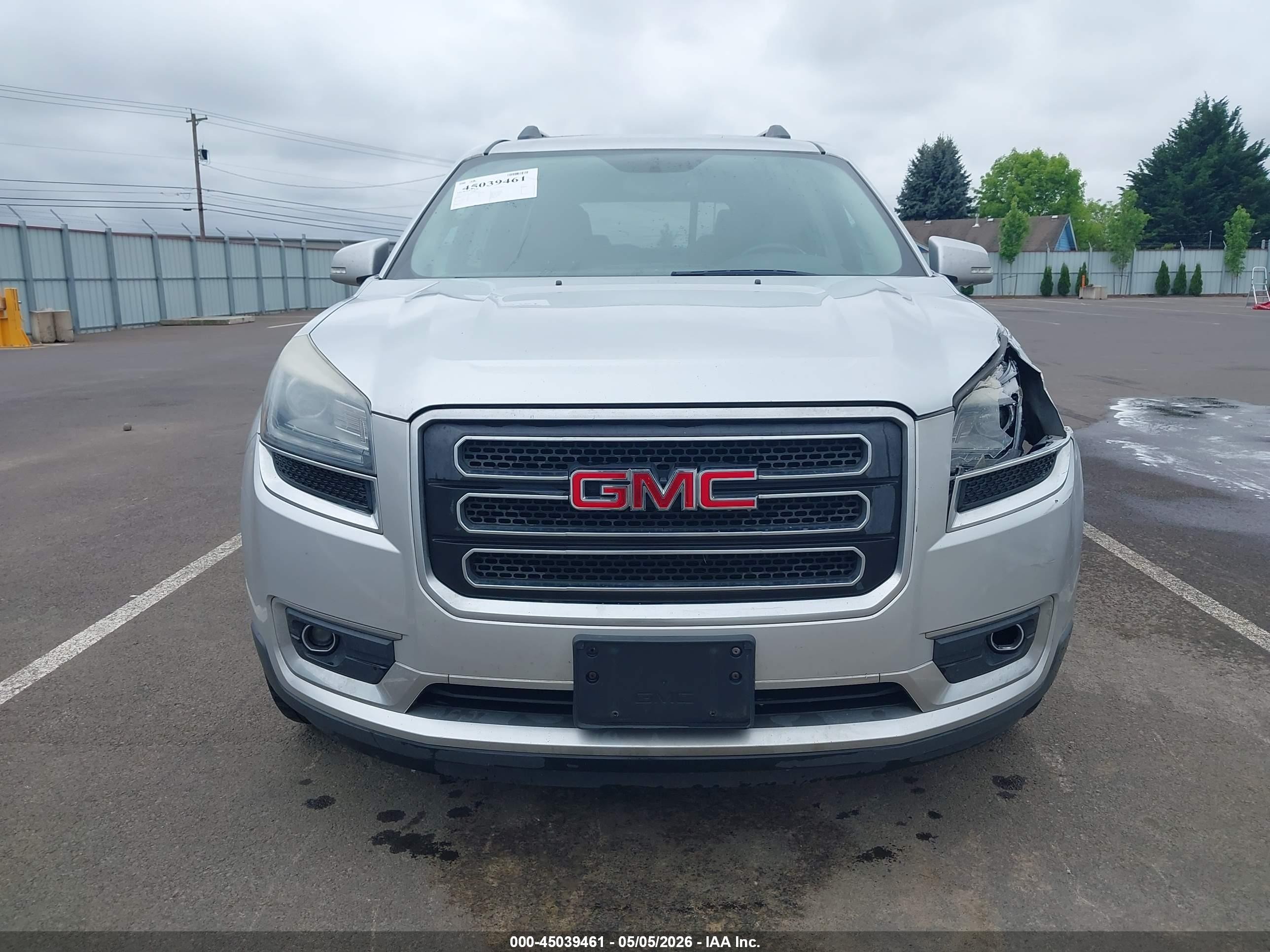 2015 Gmc Acadia Slt-1 Gray vin: 1GKKVRKD8FJ365659