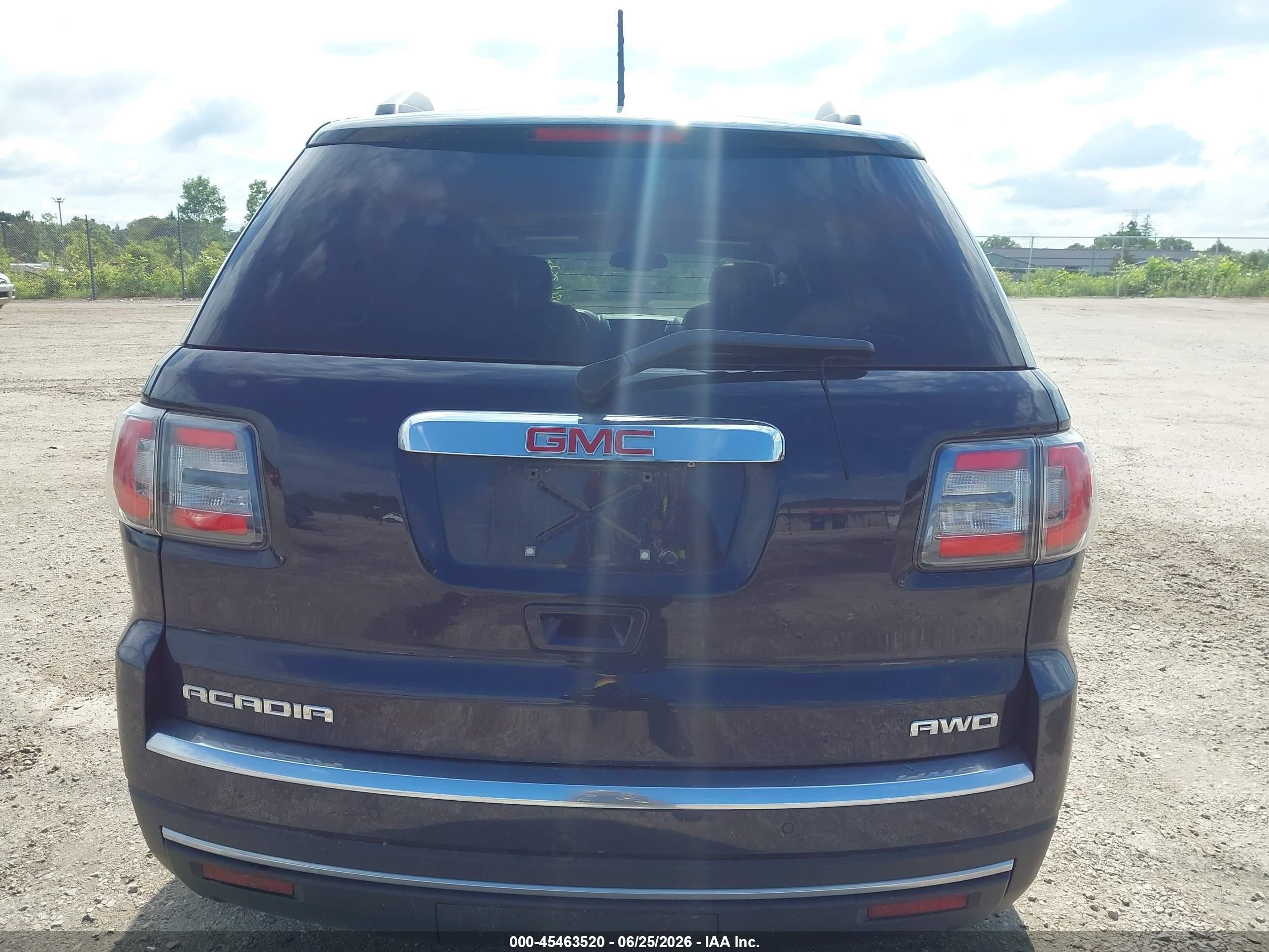 2015 Gmc Acadia Slt-1 Dark Blue vin: 1GKKVRKD8FJ381568