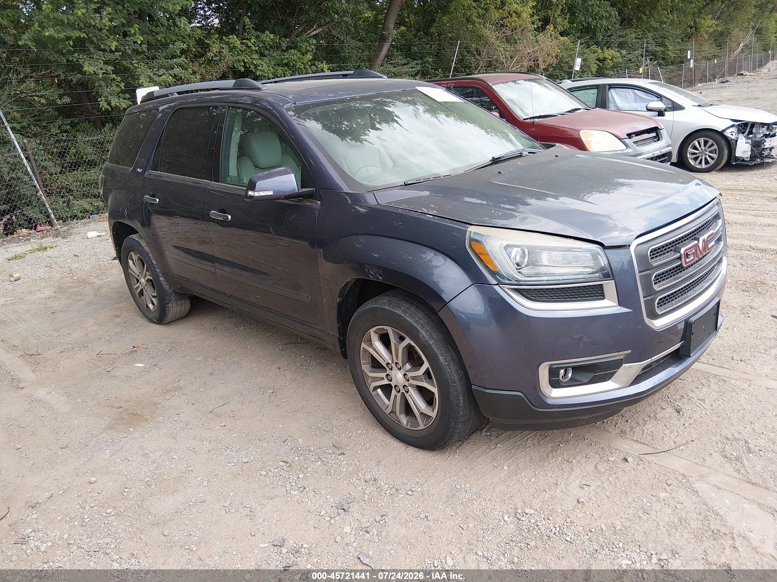2013 Gmc Acadia Slt-1 Blue vin: 1GKKVRKD9DJ146092