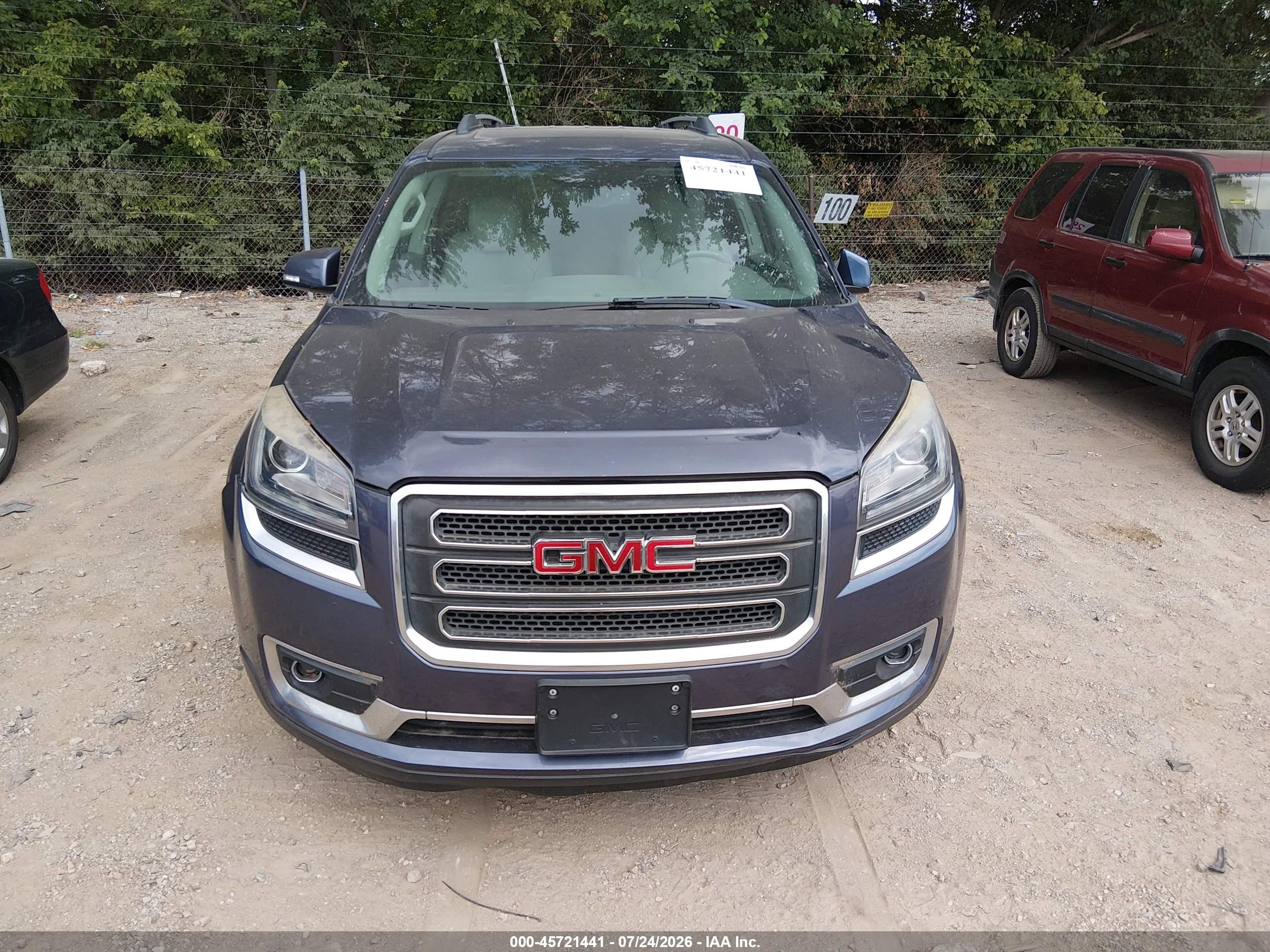 2013 Gmc Acadia Slt-1 Blue vin: 1GKKVRKD9DJ146092