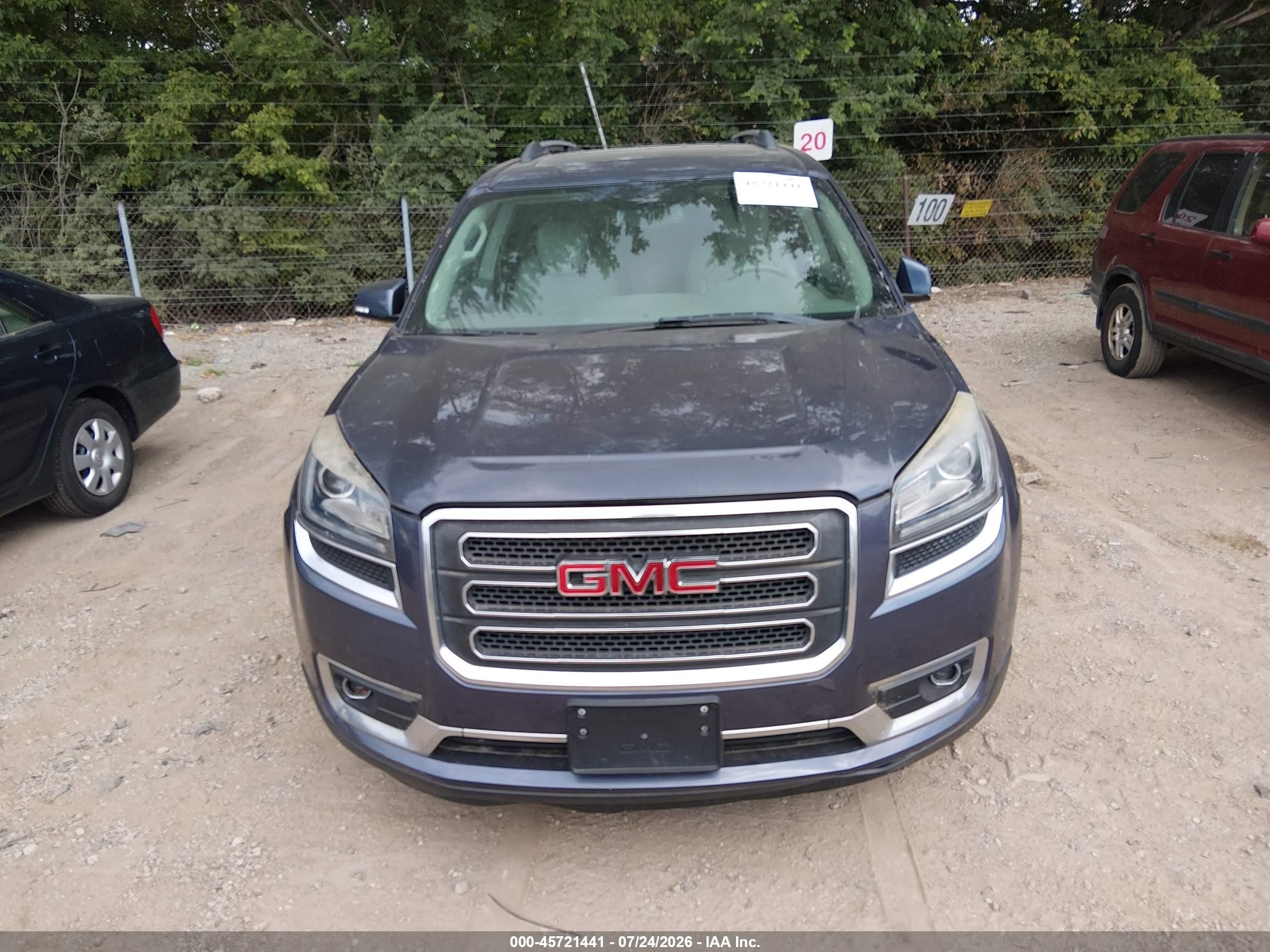 2013 Gmc Acadia Slt-1 Blue vin: 1GKKVRKD9DJ146092