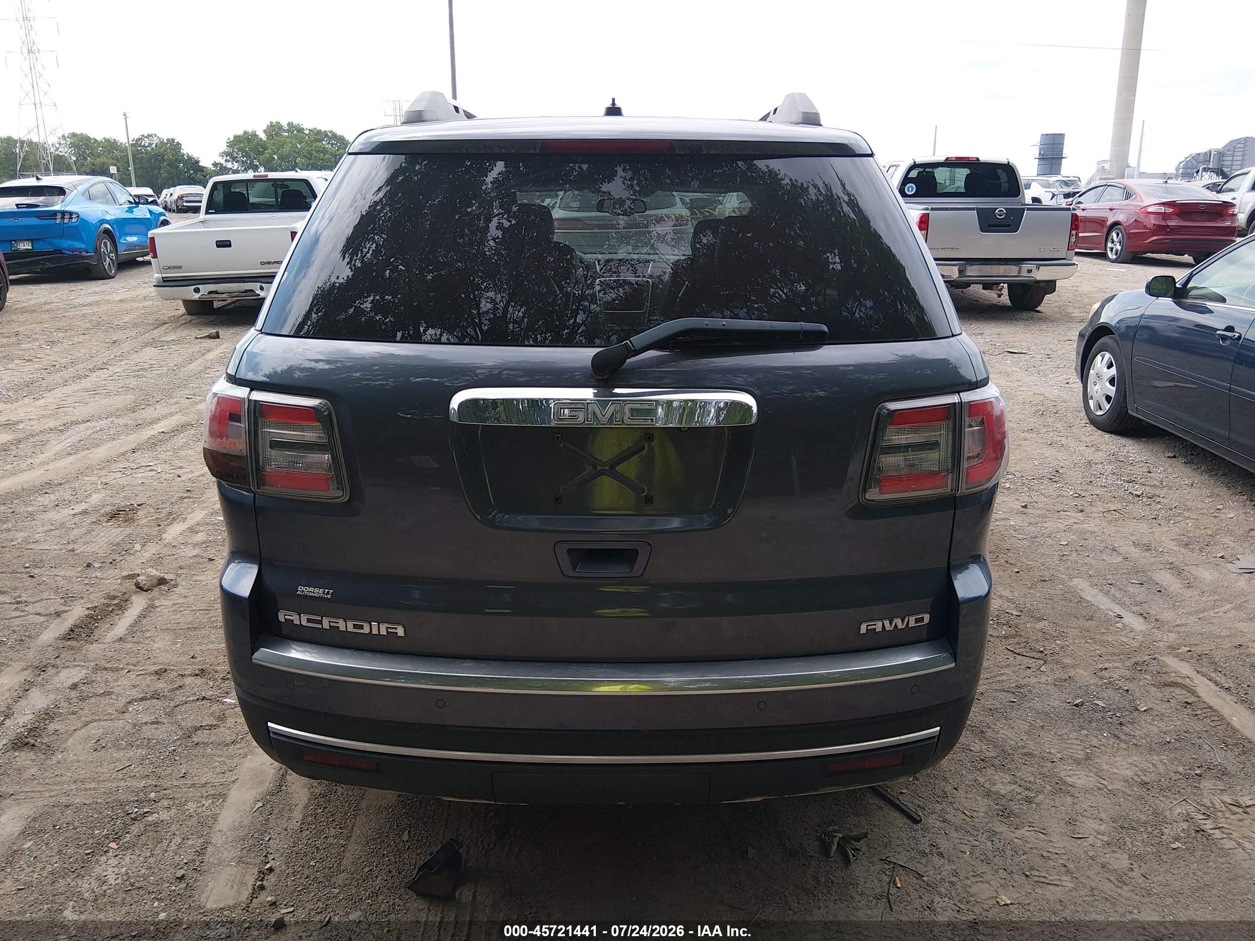 2013 Gmc Acadia Slt-1 Blue vin: 1GKKVRKD9DJ146092