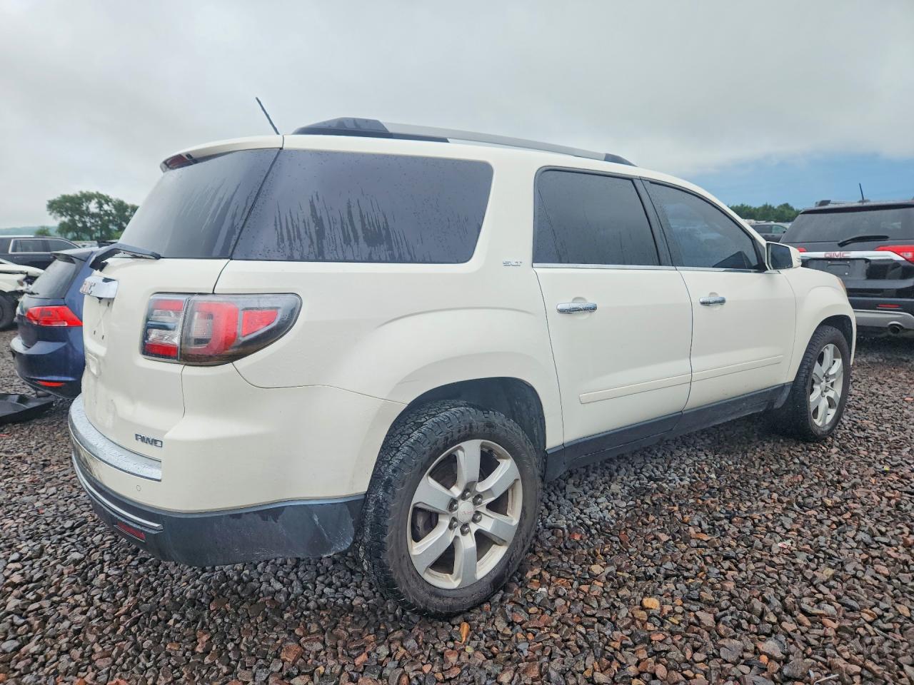 2013 Gmc Acadia Slt-1 White vin: 1GKKVRKD9DJ187743