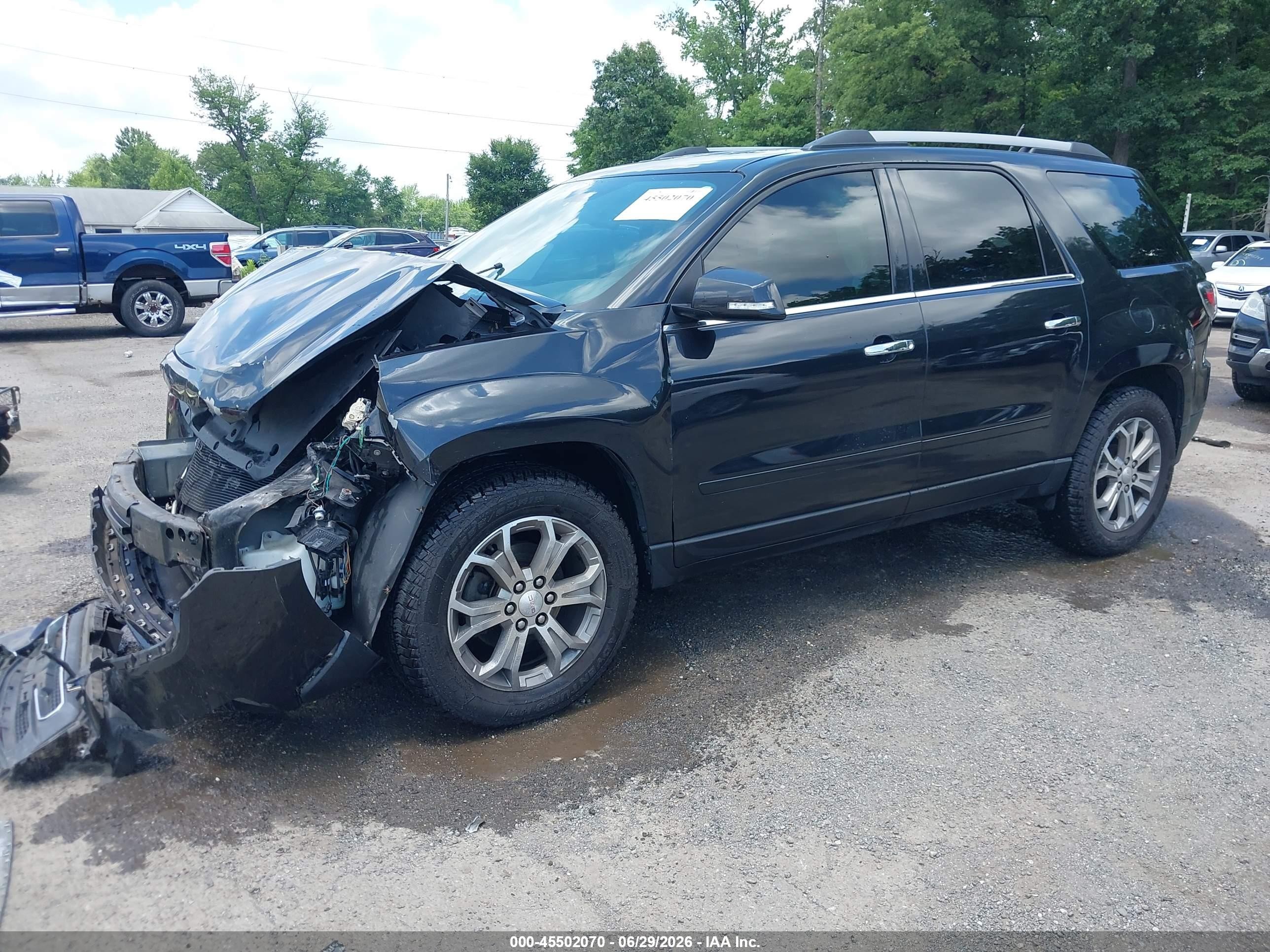 2014 Gmc Acadia Slt-1 Черный vin: 1GKKVRKD9EJ171575