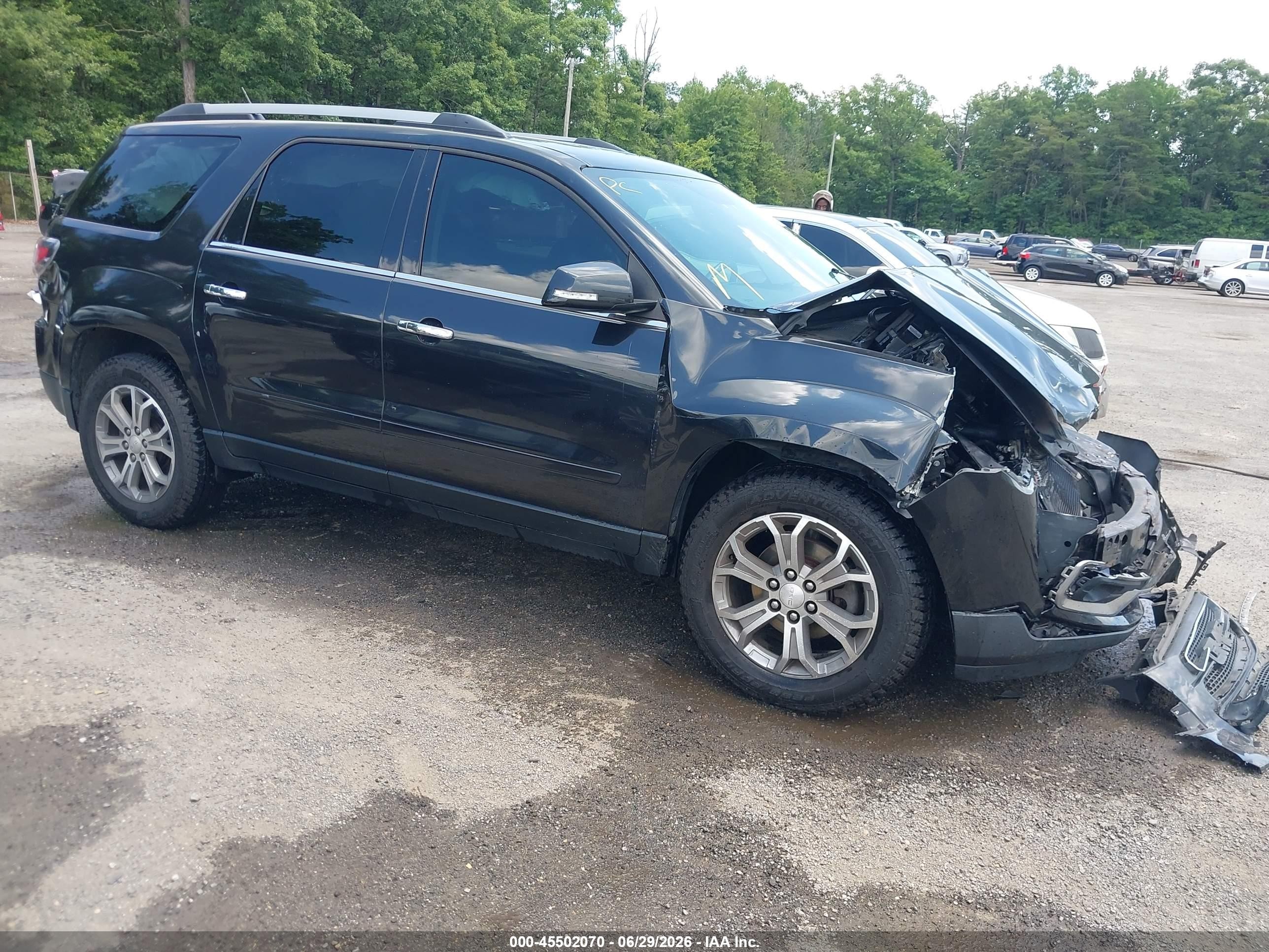 2014 Gmc Acadia Slt-1 Черный vin: 1GKKVRKD9EJ171575