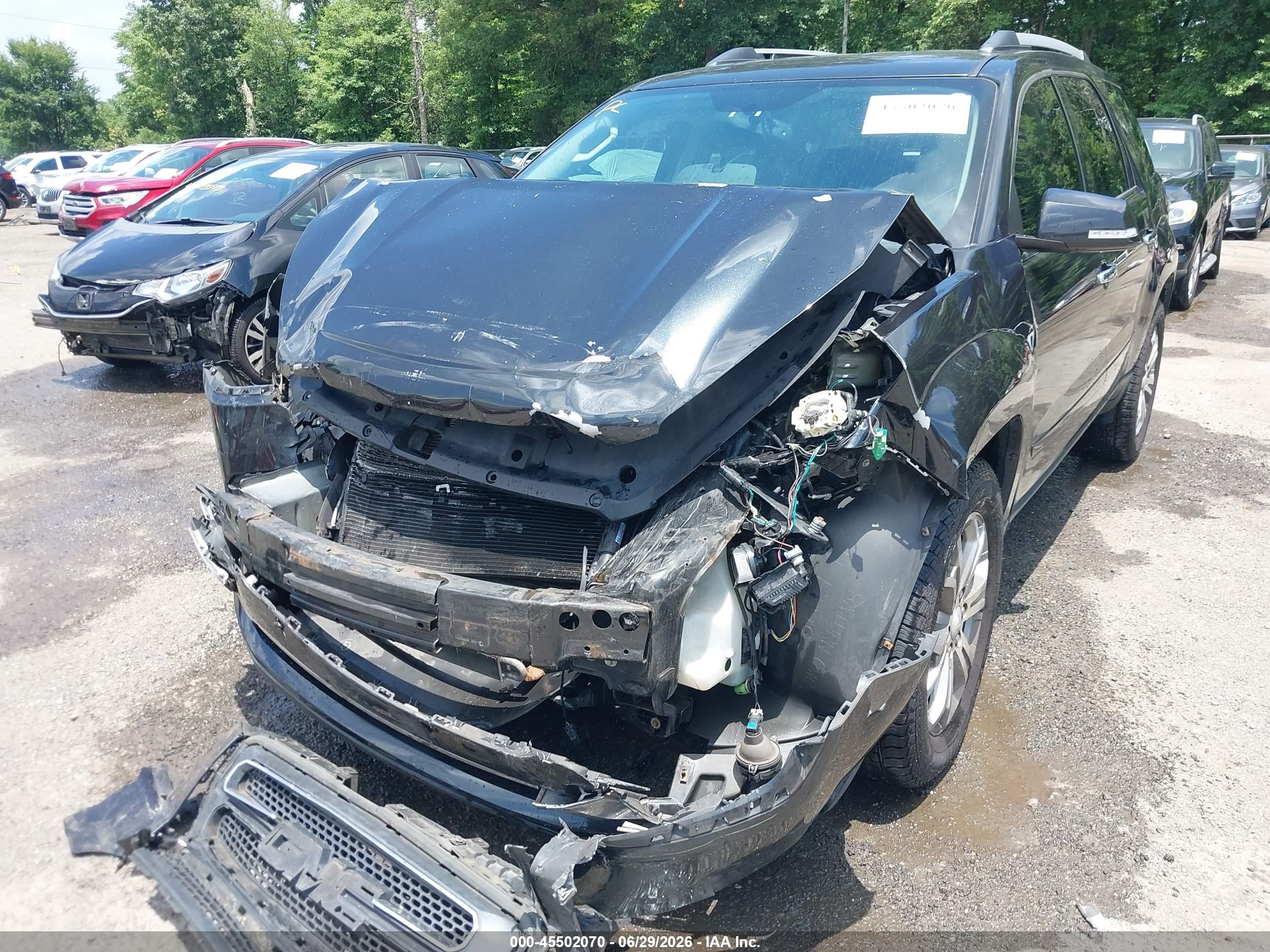 2014 Gmc Acadia Slt-1 Черный vin: 1GKKVRKD9EJ171575