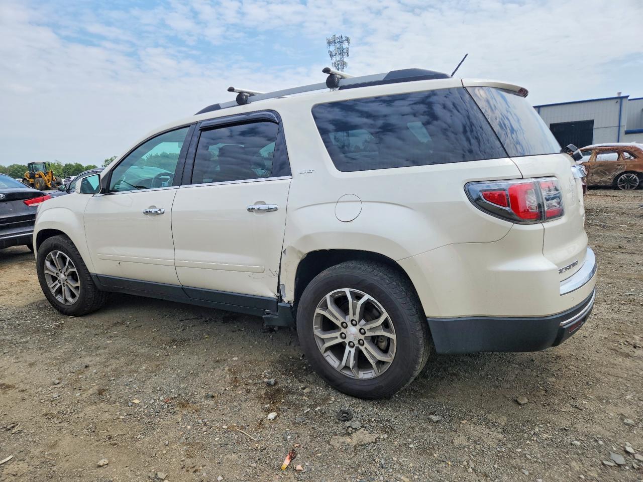 2014 Gmc Acadia Slt-1 White vin: 1GKKVRKD9EJ237641