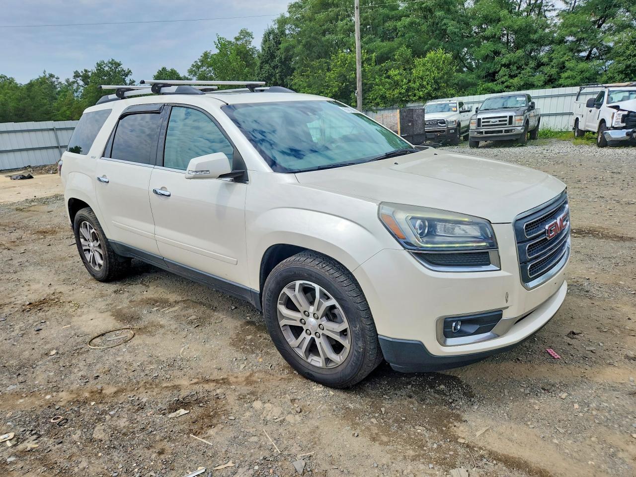 2014 Gmc Acadia Slt-1 White vin: 1GKKVRKD9EJ237641