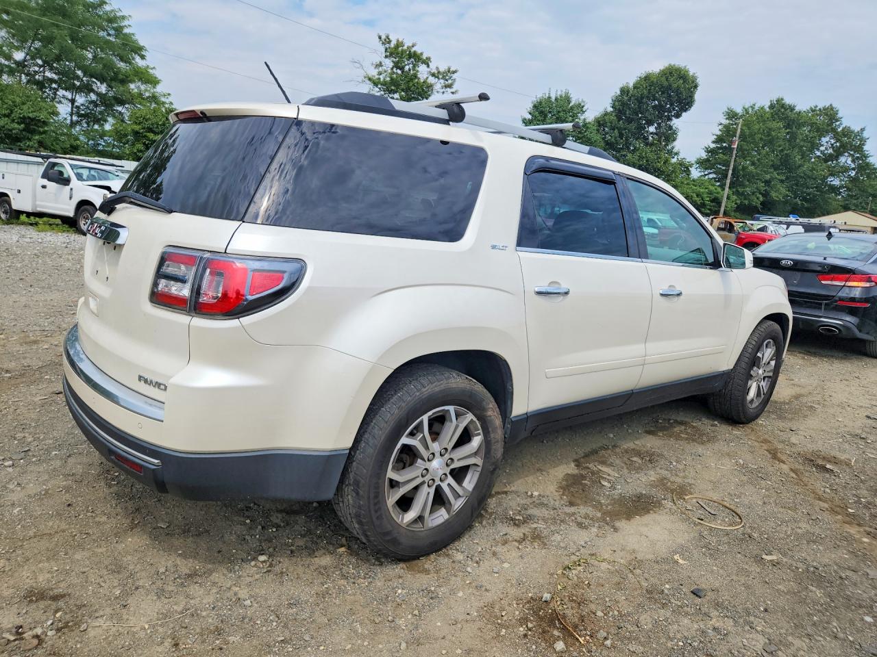 2014 Gmc Acadia Slt-1 White vin: 1GKKVRKD9EJ237641