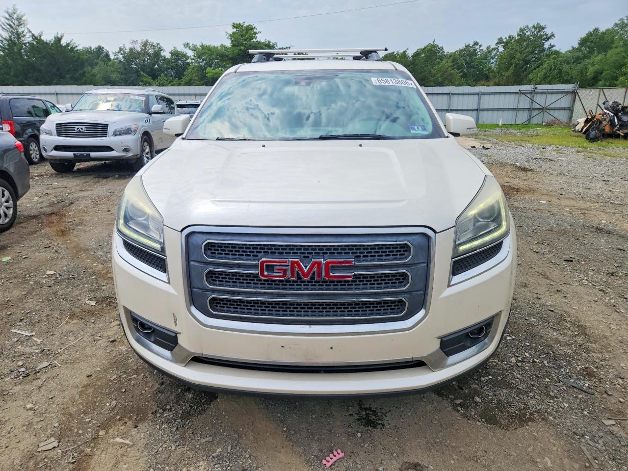 2014 Gmc Acadia Slt-1 White vin: 1GKKVRKD9EJ237641