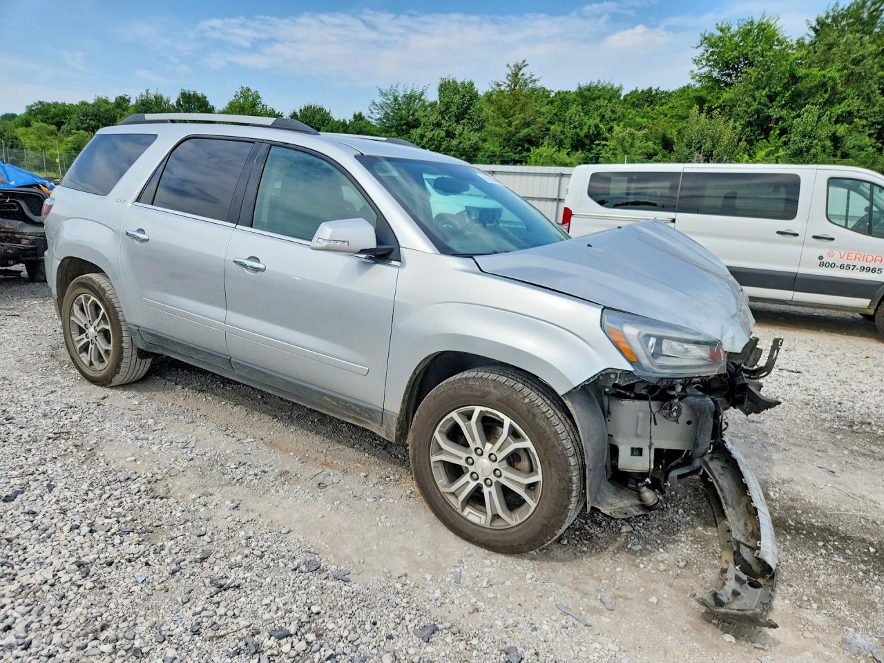 2014 Gmc Acadia Slt-1 Silver vin: 1GKKVRKD9EJ267867