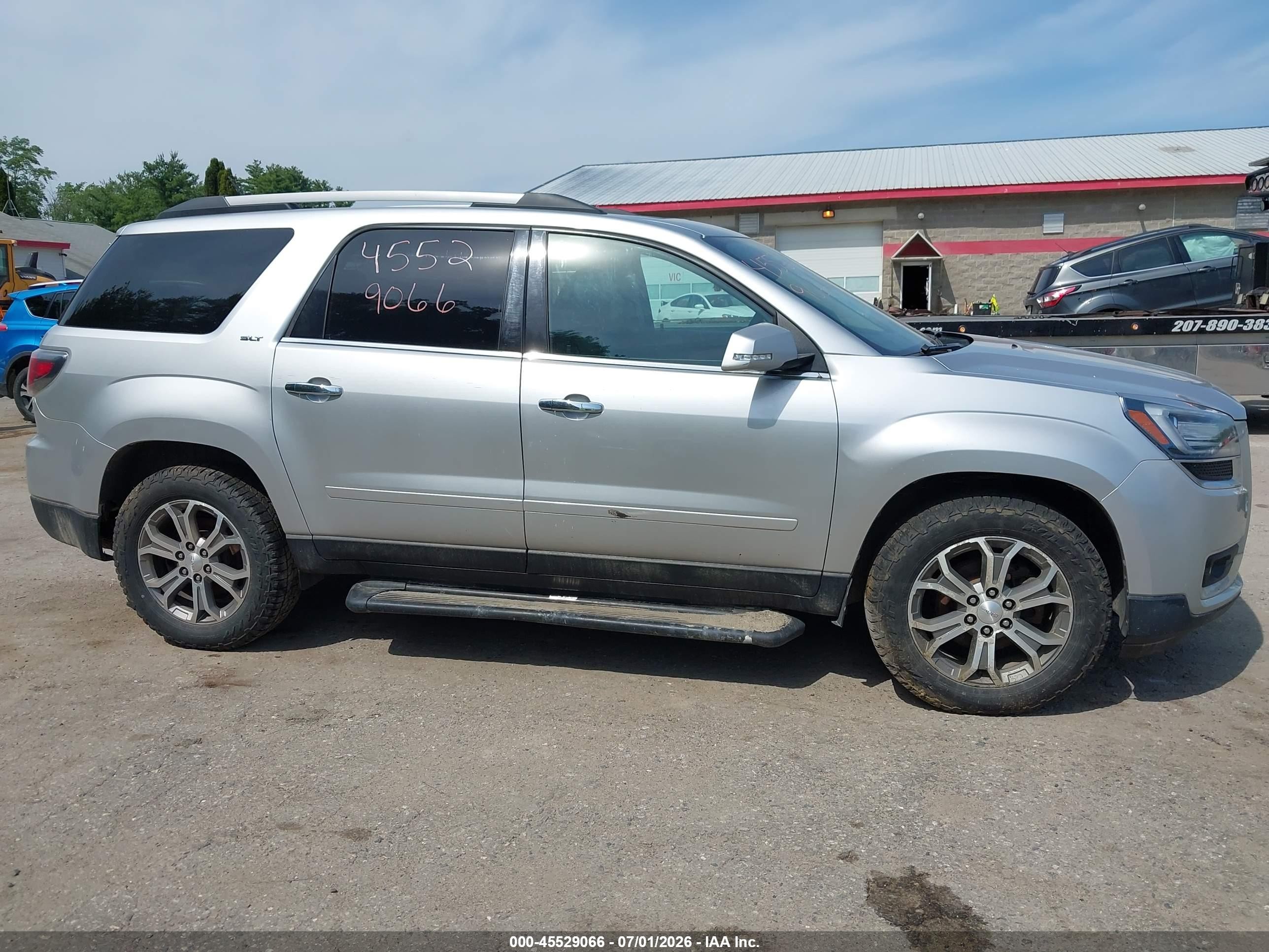 2014 Gmc Acadia Slt-1 Silver vin: 1GKKVRKD9EJ287102