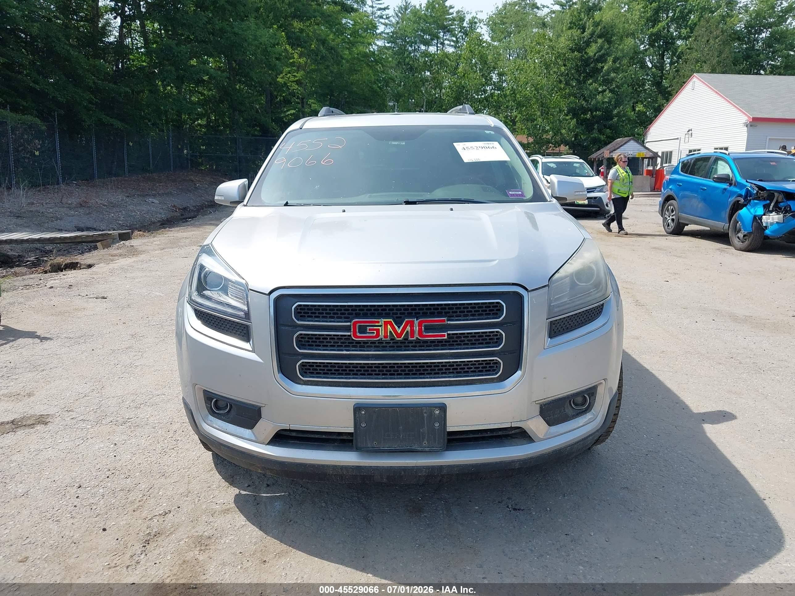 2014 Gmc Acadia Slt-1 Silver vin: 1GKKVRKD9EJ287102