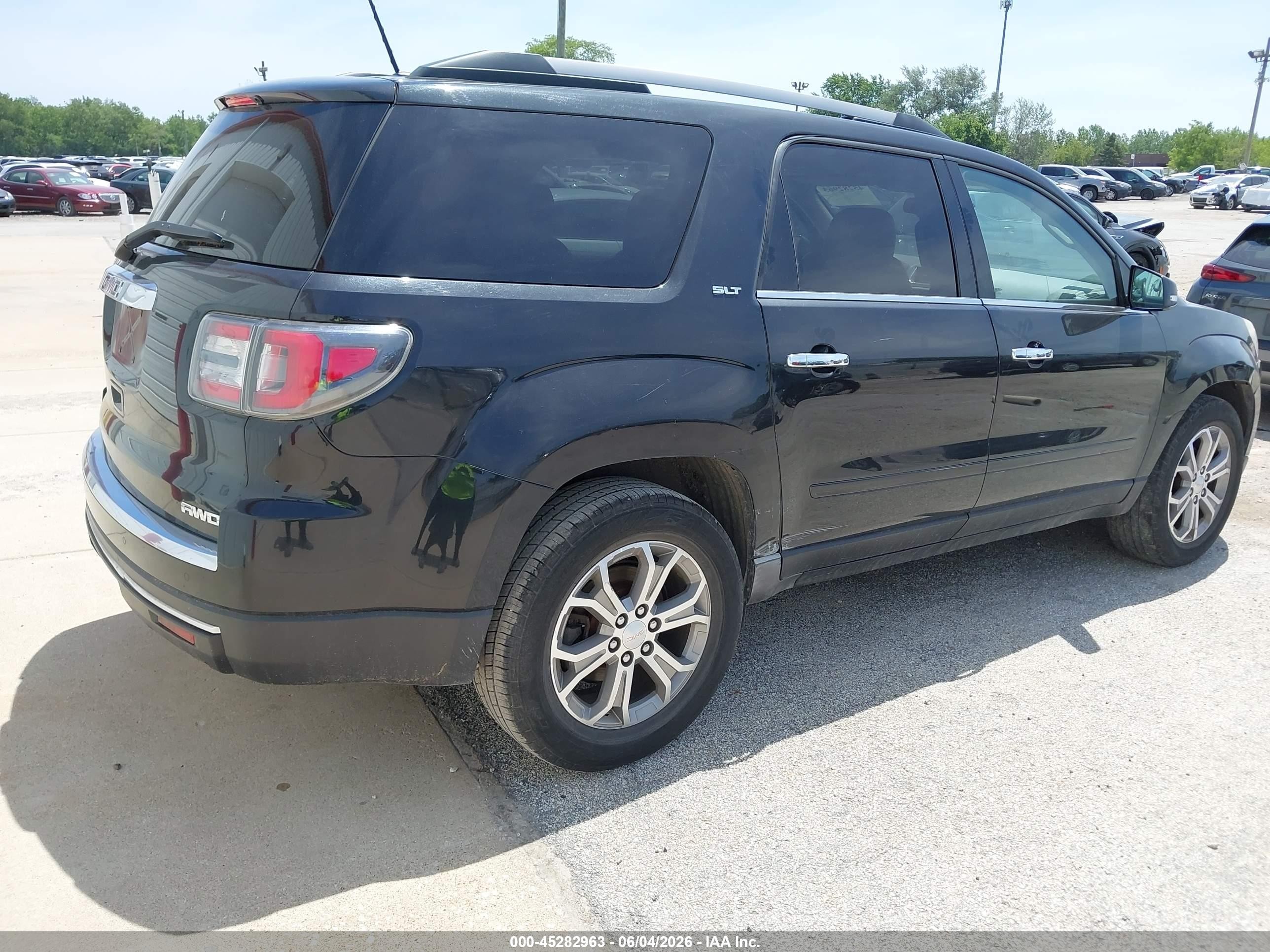 2014 Gmc Acadia Slt-1 Black vin: 1GKKVRKD9EJ304724