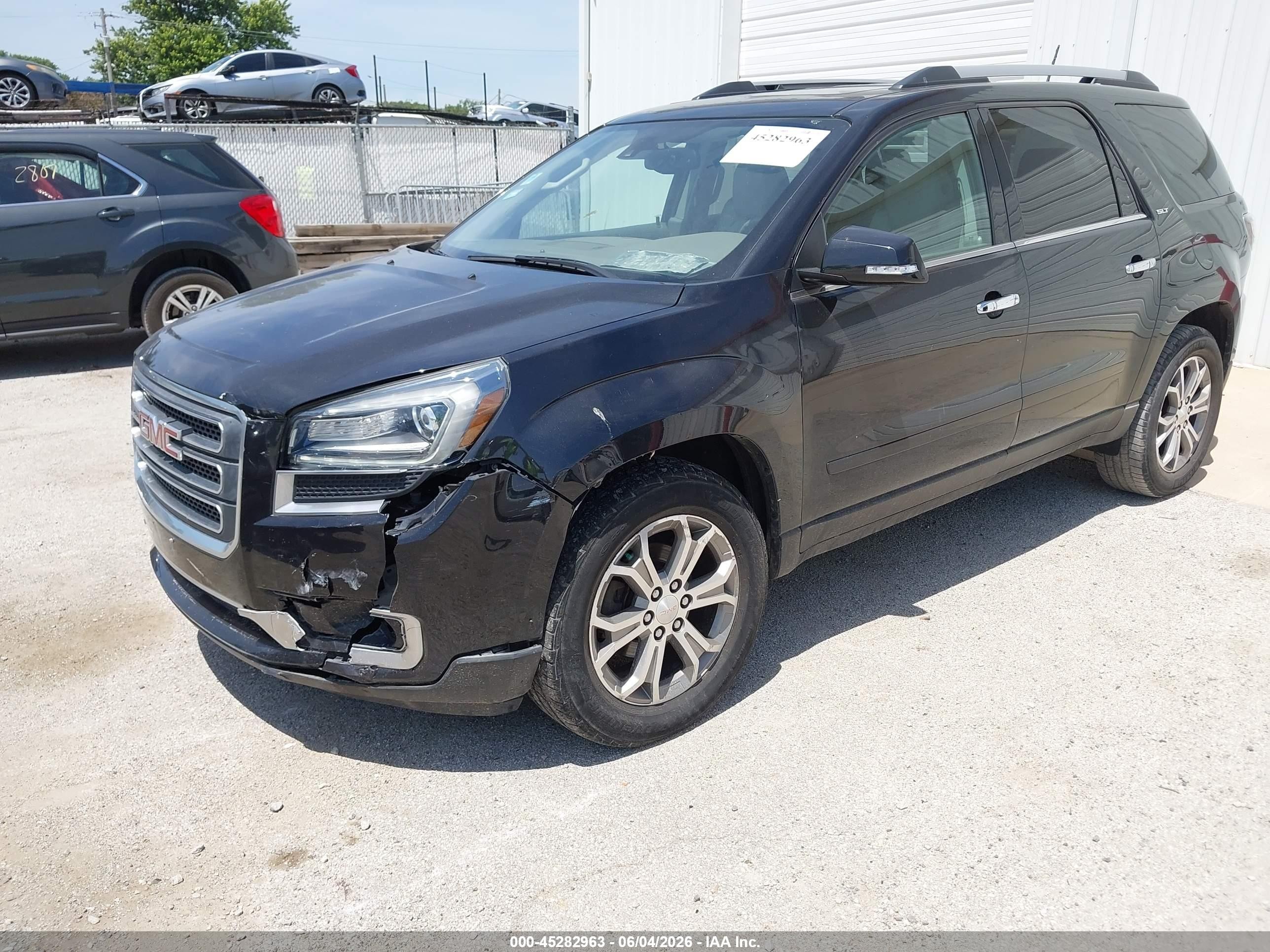 2014 Gmc Acadia Slt-1 Black vin: 1GKKVRKD9EJ304724