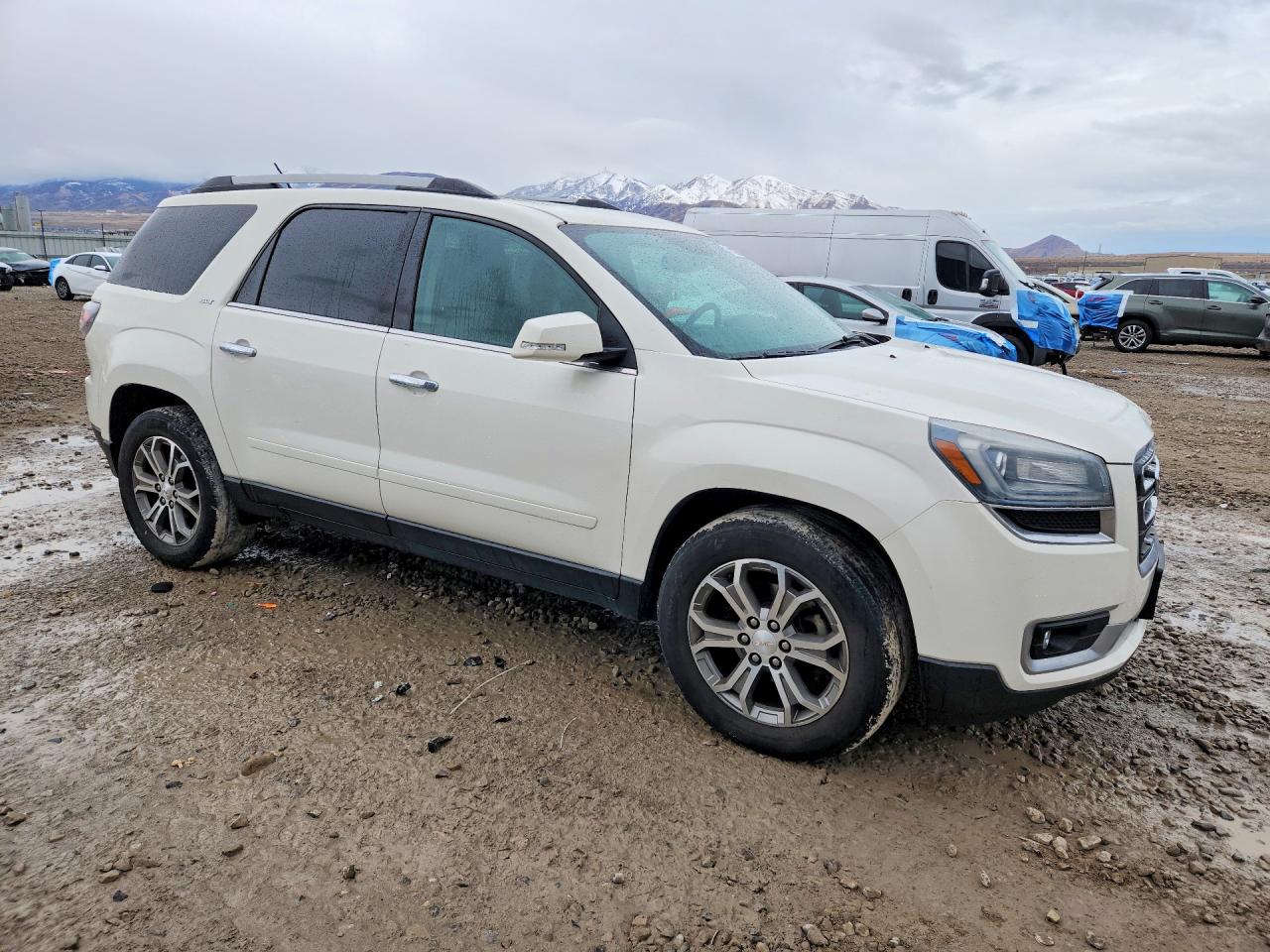 2014 Gmc Acadia Slt-1 White vin: 1GKKVRKD9EJ319028