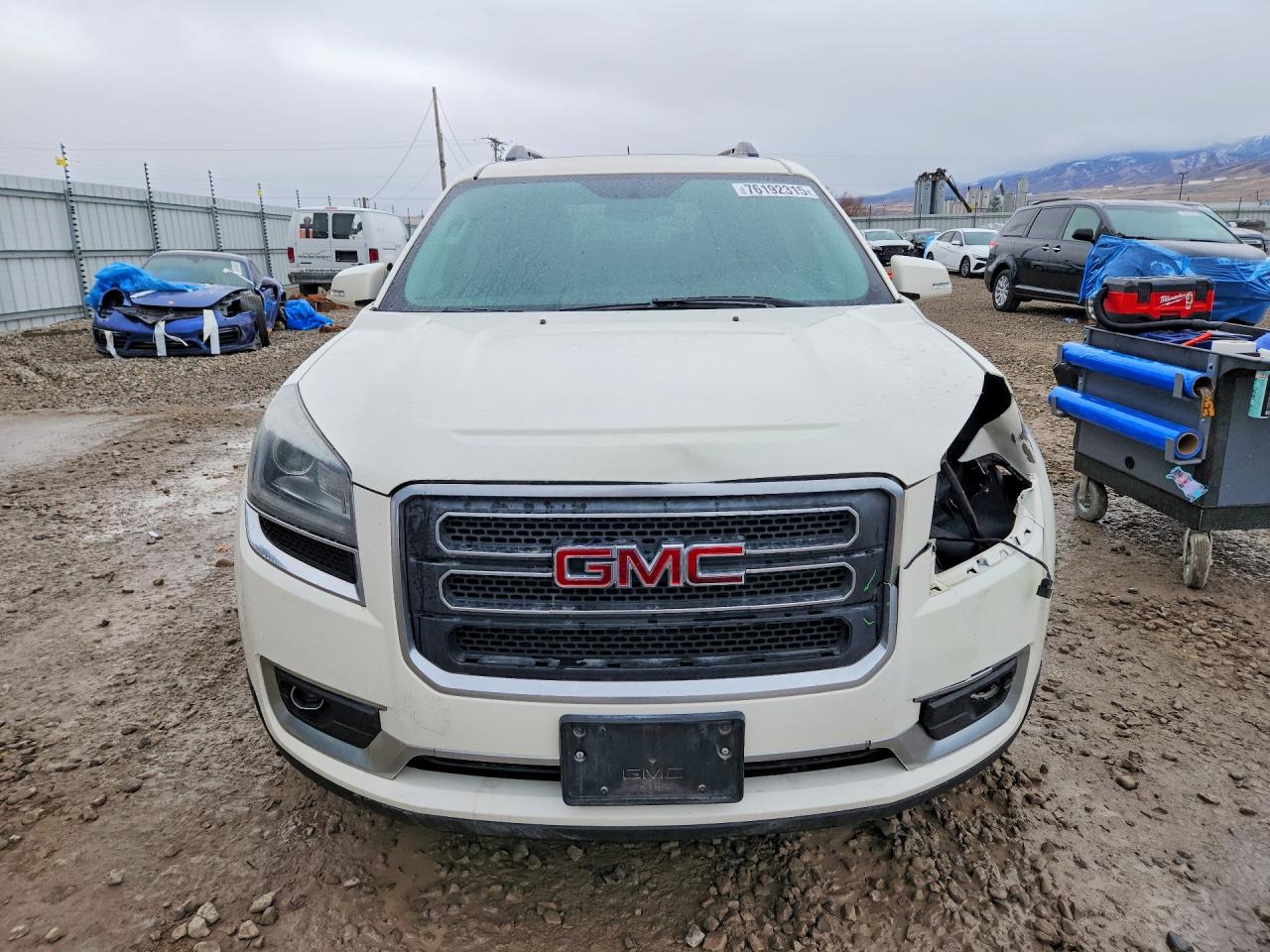 2014 Gmc Acadia Slt-1 White vin: 1GKKVRKD9EJ319028