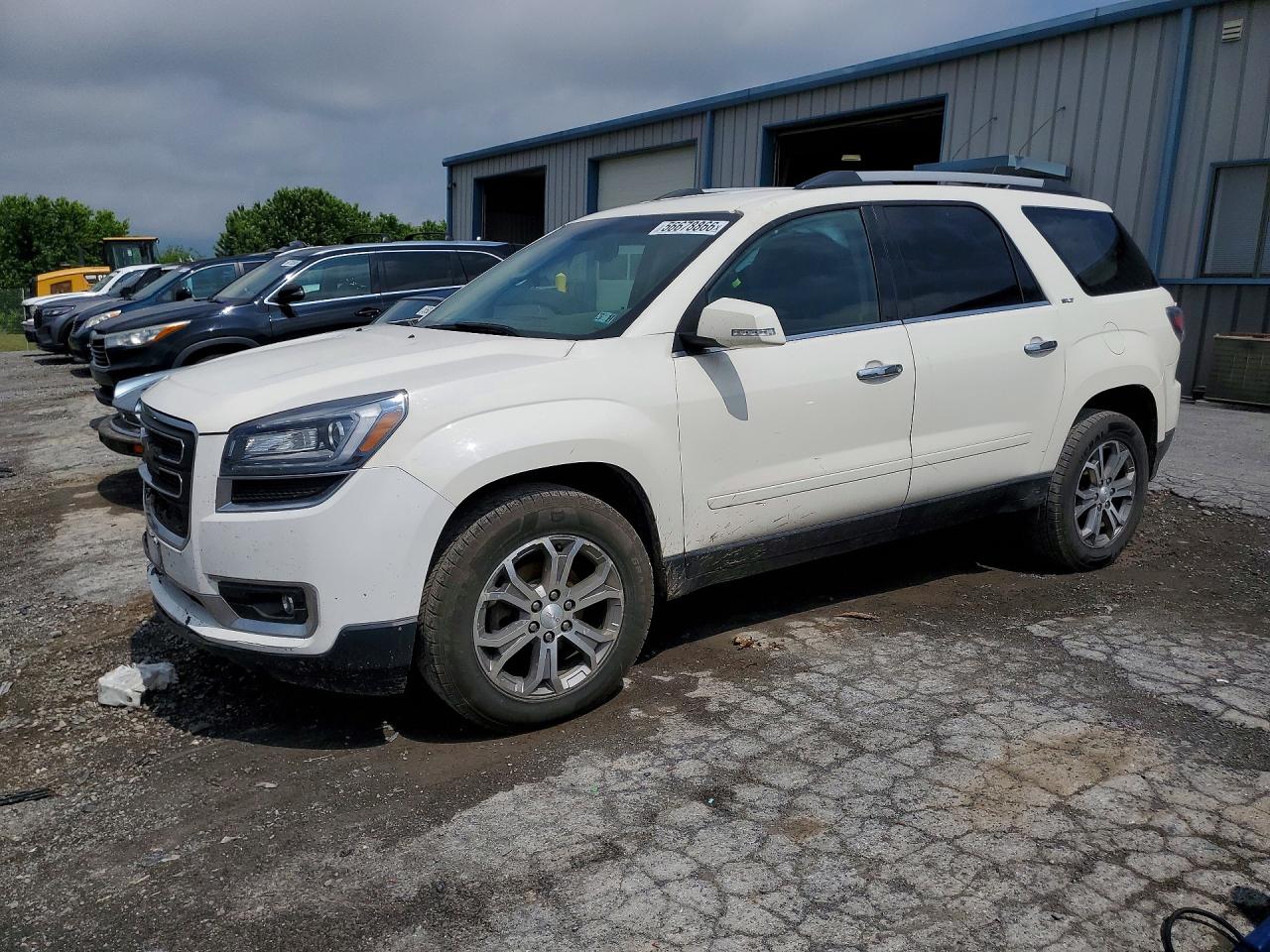 2015 Gmc Acadia Slt-1 White vin: 1GKKVRKD9FJ110549