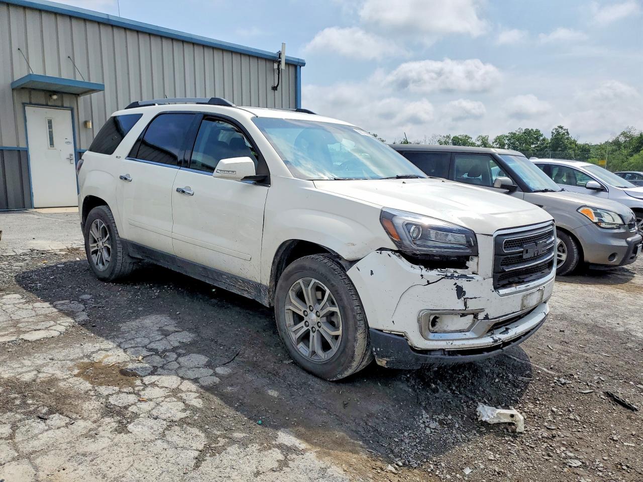 2015 Gmc Acadia Slt-1 White vin: 1GKKVRKD9FJ110549