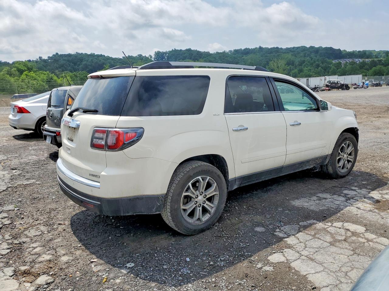 2015 Gmc Acadia Slt-1 White vin: 1GKKVRKD9FJ110549