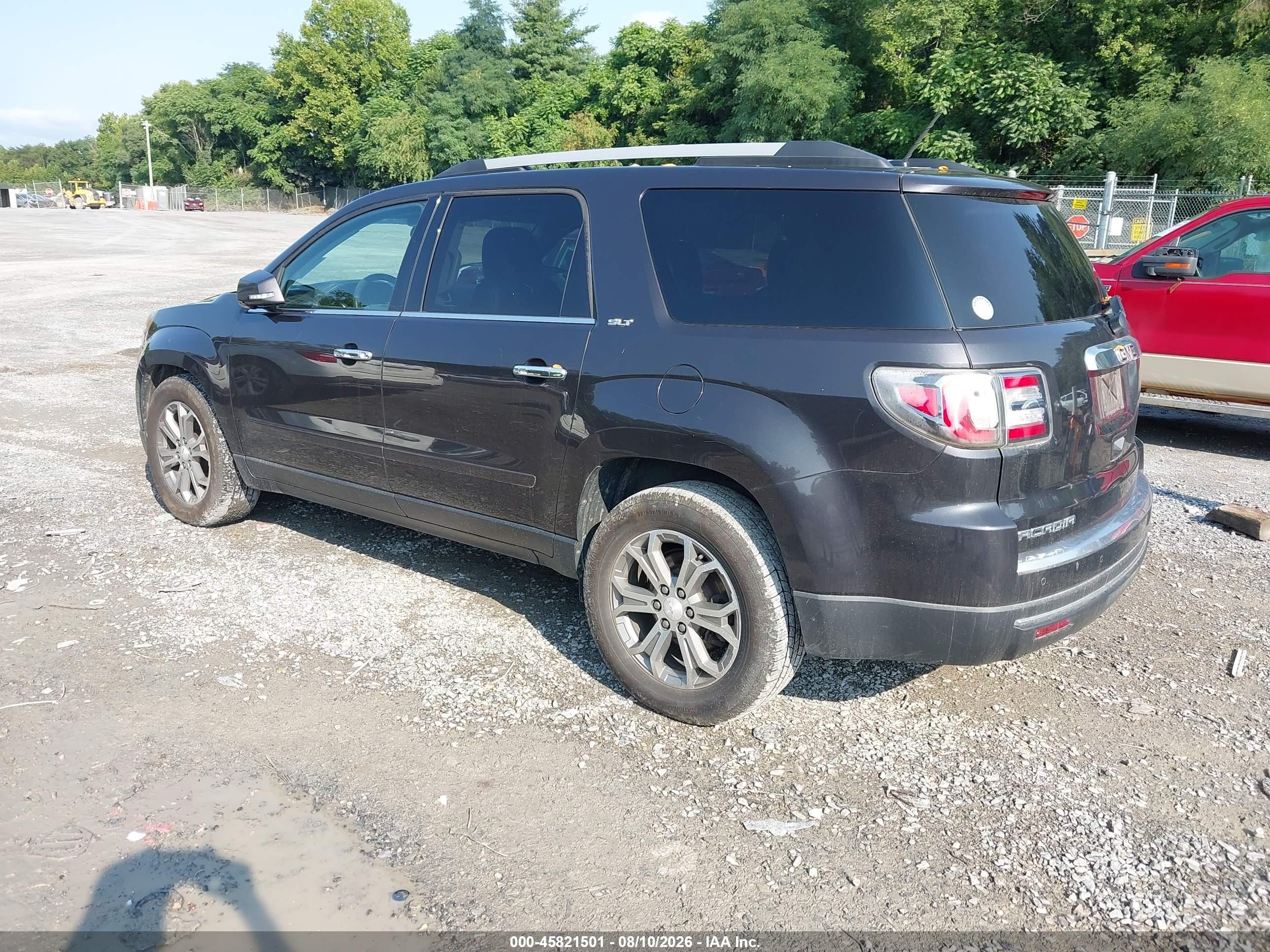 2015 Gmc Acadia Slt Black vin: 1GKKVRKD9FJ121129