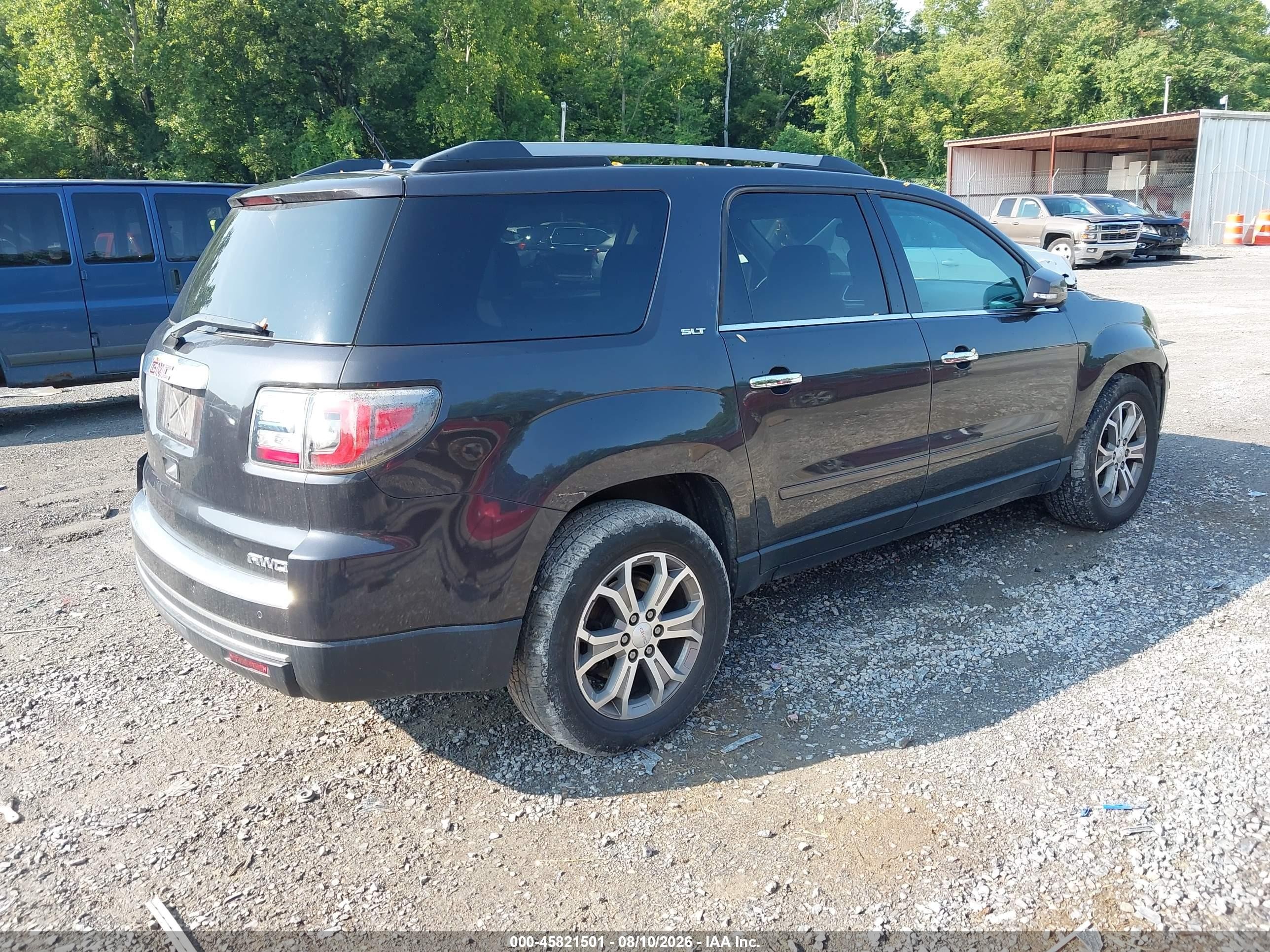 2015 Gmc Acadia Slt Black vin: 1GKKVRKD9FJ121129