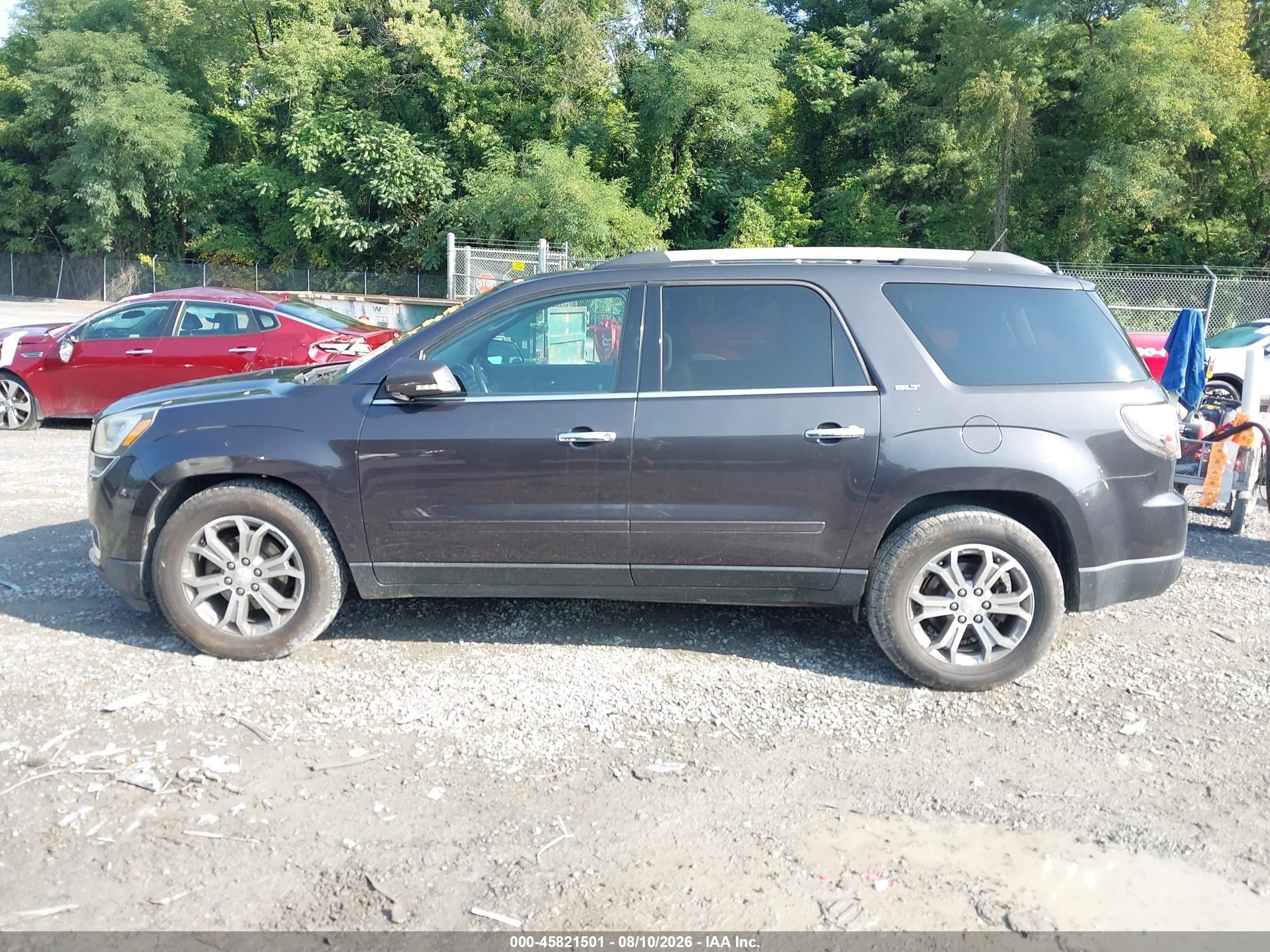 2015 Gmc Acadia Slt Black vin: 1GKKVRKD9FJ121129