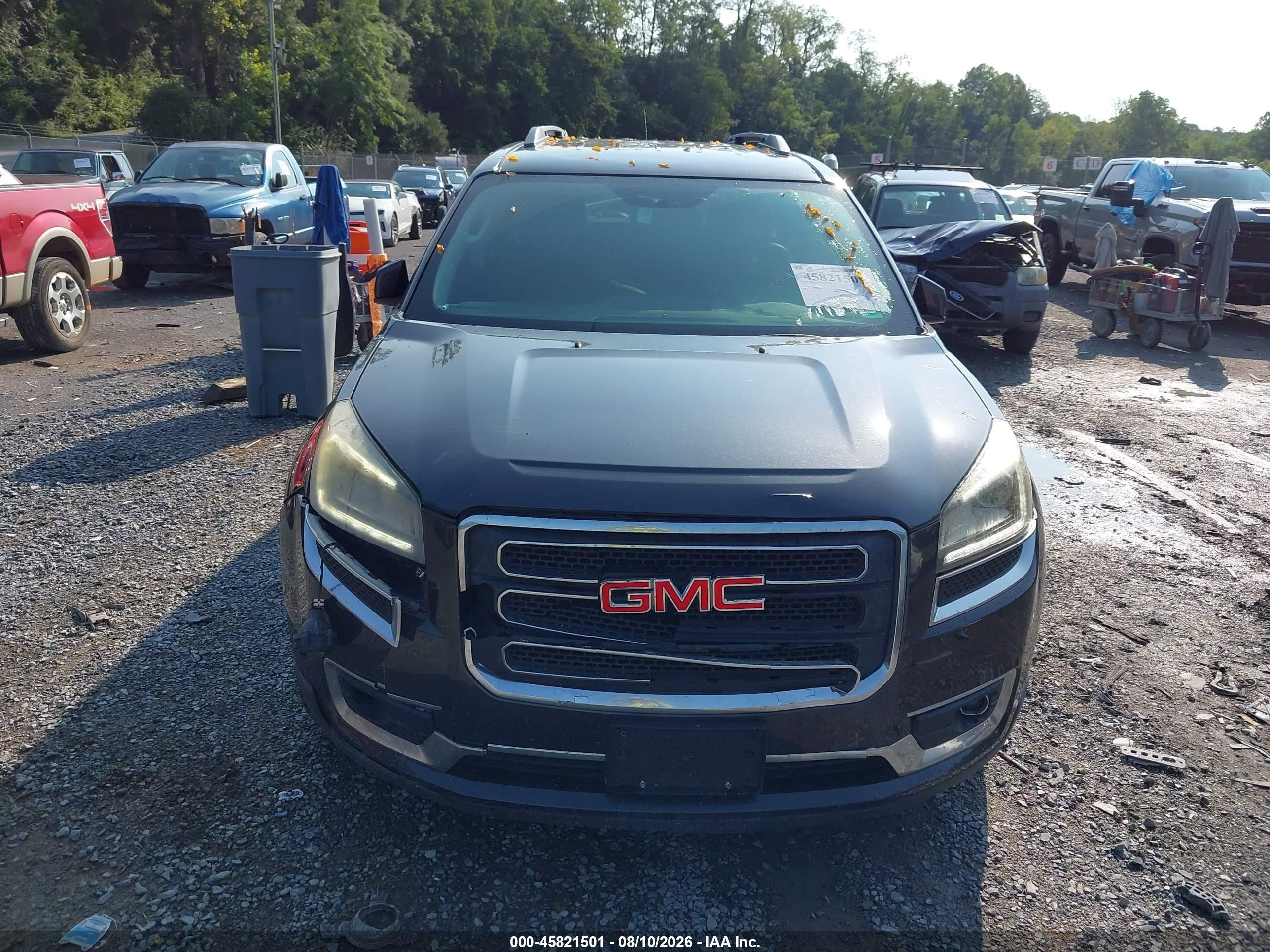 2015 Gmc Acadia Slt Black vin: 1GKKVRKD9FJ121129
