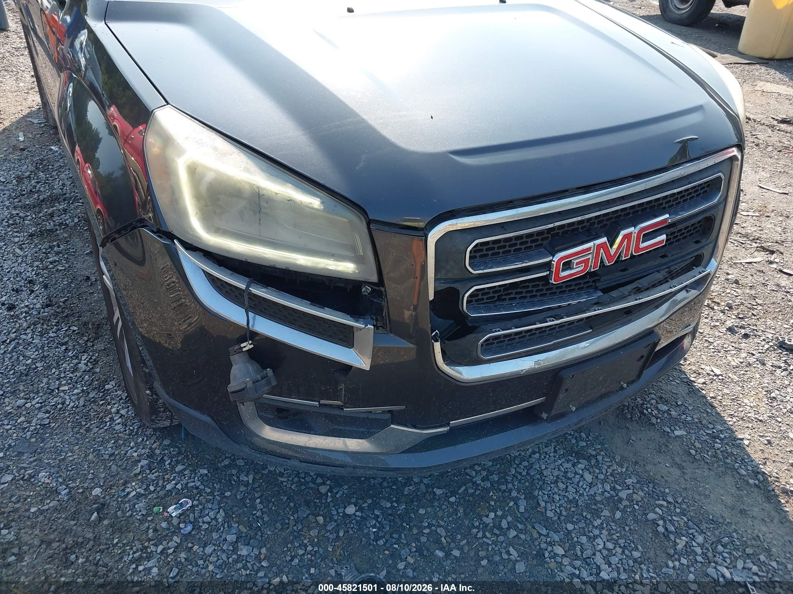 2015 Gmc Acadia Slt Black vin: 1GKKVRKD9FJ121129