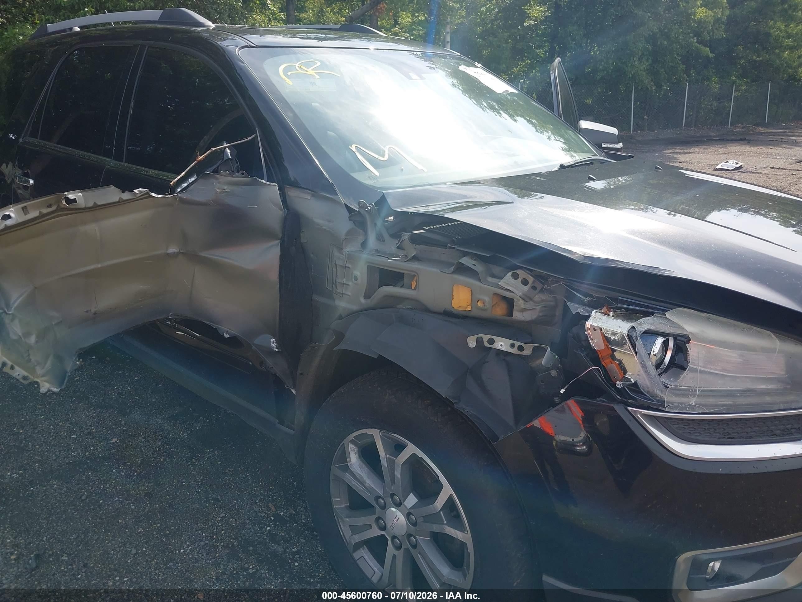 2015 Gmc Acadia Slt-1 Black vin: 1GKKVRKD9FJ201370