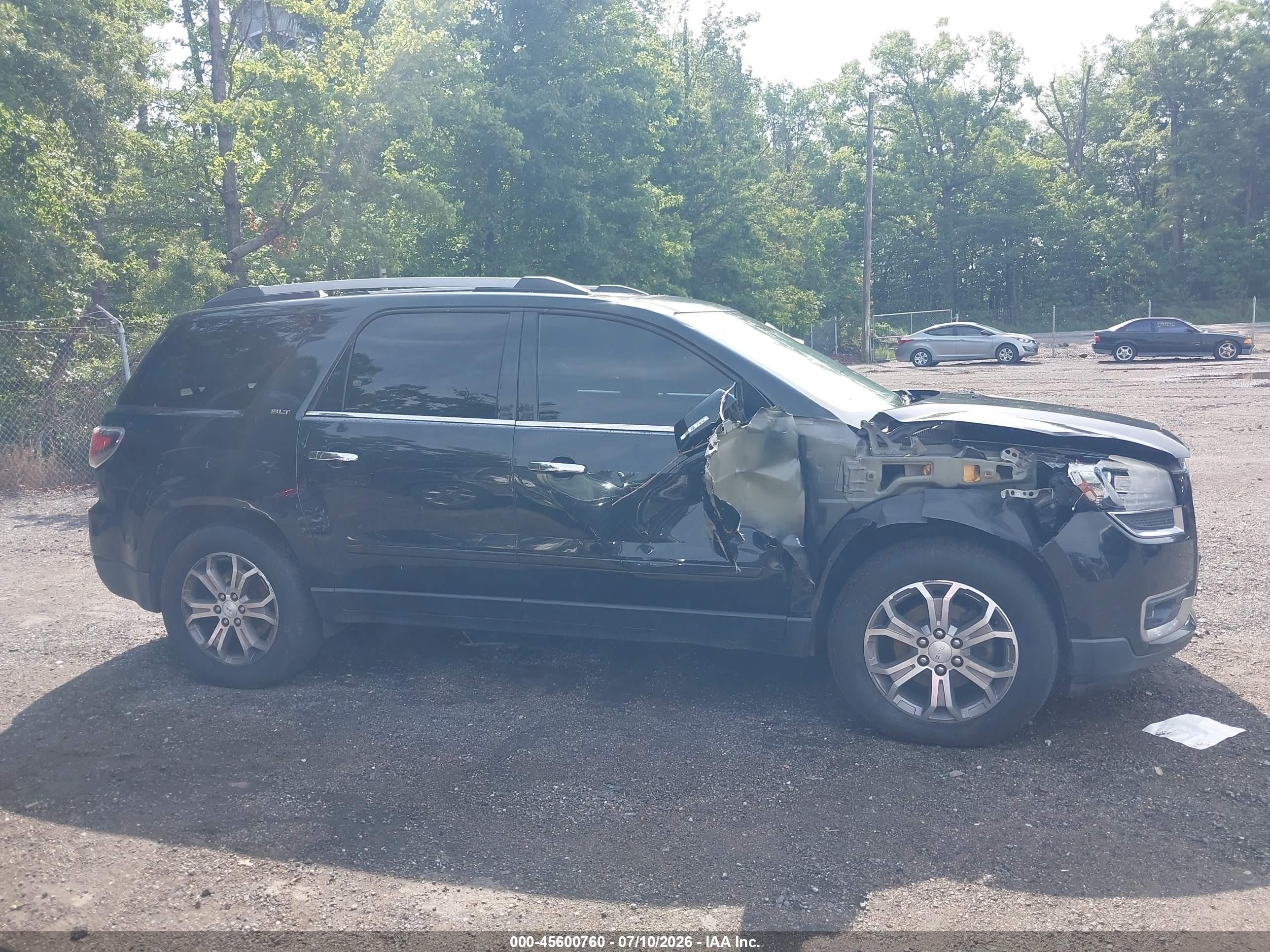 2015 Gmc Acadia Slt-1 Black vin: 1GKKVRKD9FJ201370