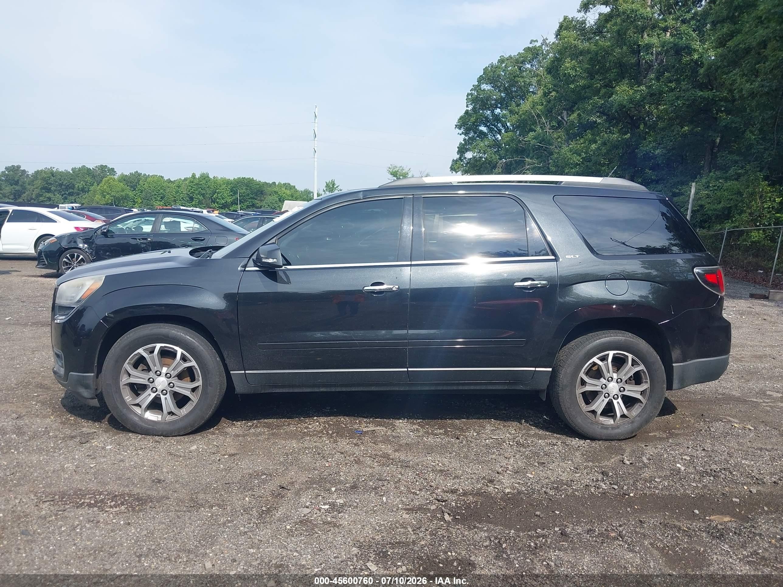 2015 Gmc Acadia Slt-1 Black vin: 1GKKVRKD9FJ201370