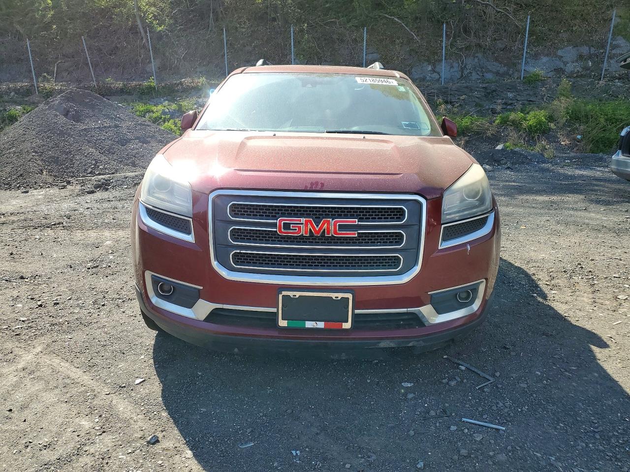 2015 Gmc Acadia Slt-1 Burgundy vin: 1GKKVRKD9FJ214541