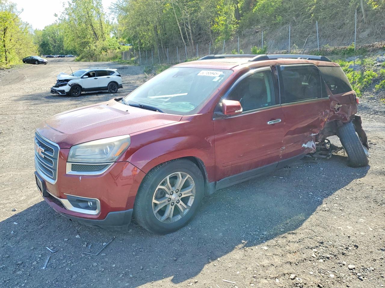 2015 Gmc Acadia Slt-1 Burgundy vin: 1GKKVRKD9FJ214541